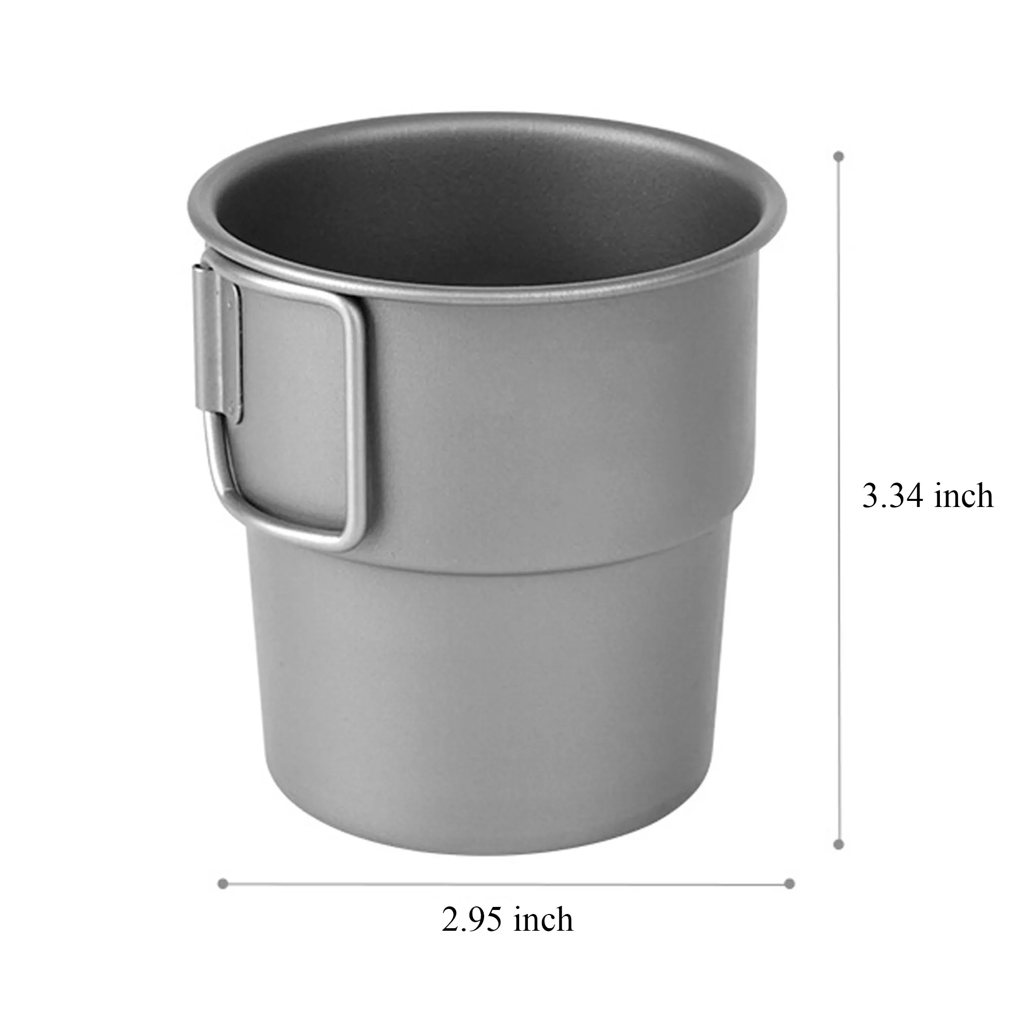 10oz Pure Titanium Mugs For Camping Coffee Cups 2
