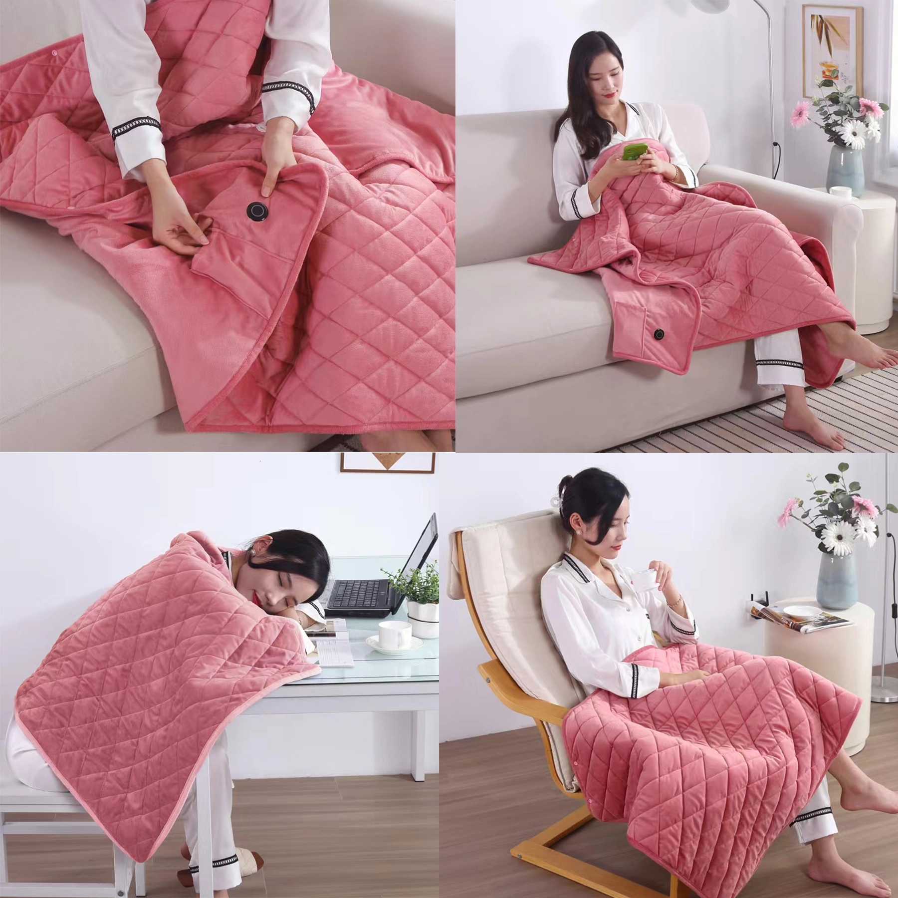 Berber Electric Blanket Heated Poncho Wrap 5