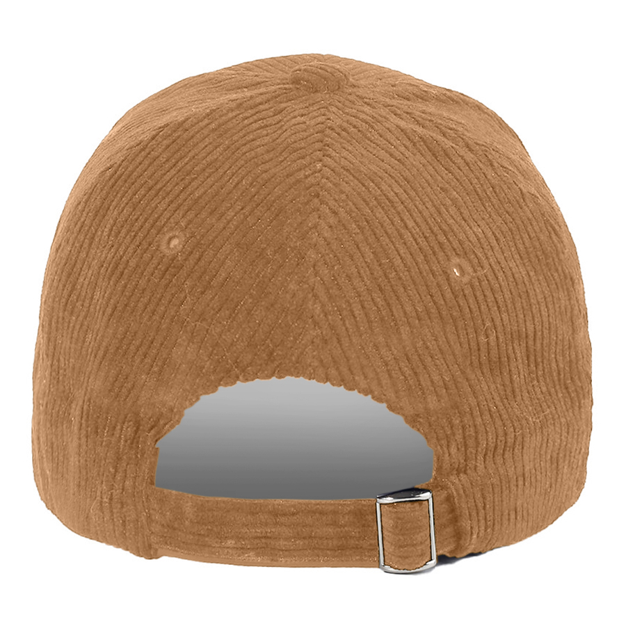Stock Corduroy 6-Panel Structured Cap w/ Metal Buckle 12