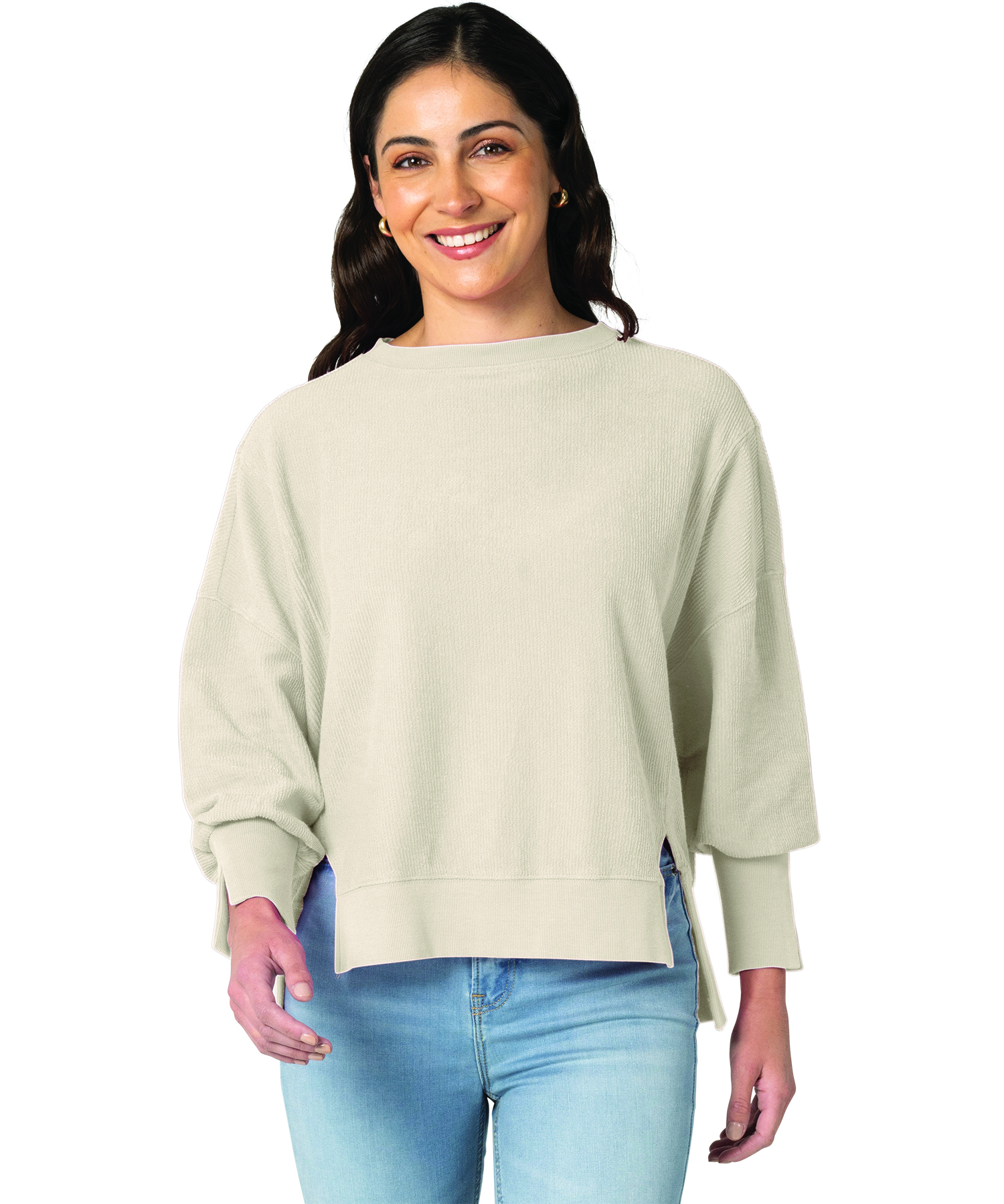 Women's Camden Spliced Crew Neck Sweatshirt 21