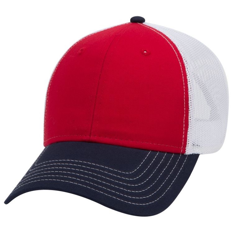 OTTO CAP® 6 Panel Low Profile Mesh Back Trucker Hat 63