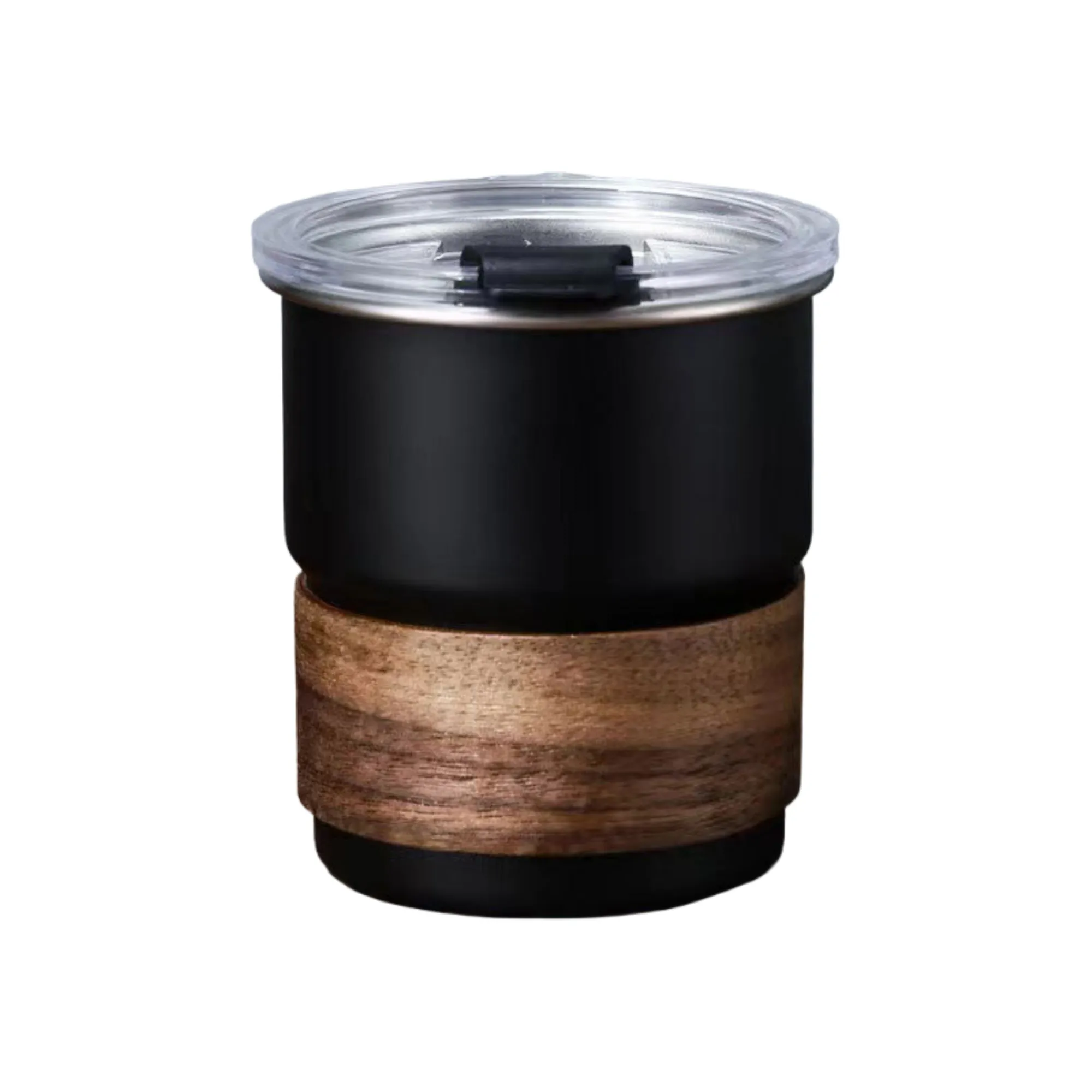 304 Stainless Steel Coffee Cup With Wooden Cup Sleeve 7