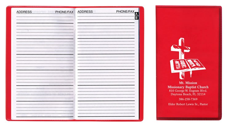 Translucent Vinyl Address Book 2
