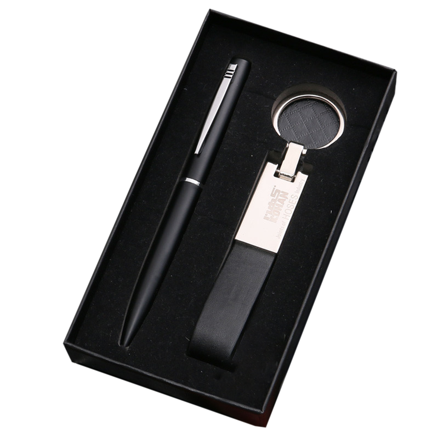 Pen Leather Keychain Gift Set 2