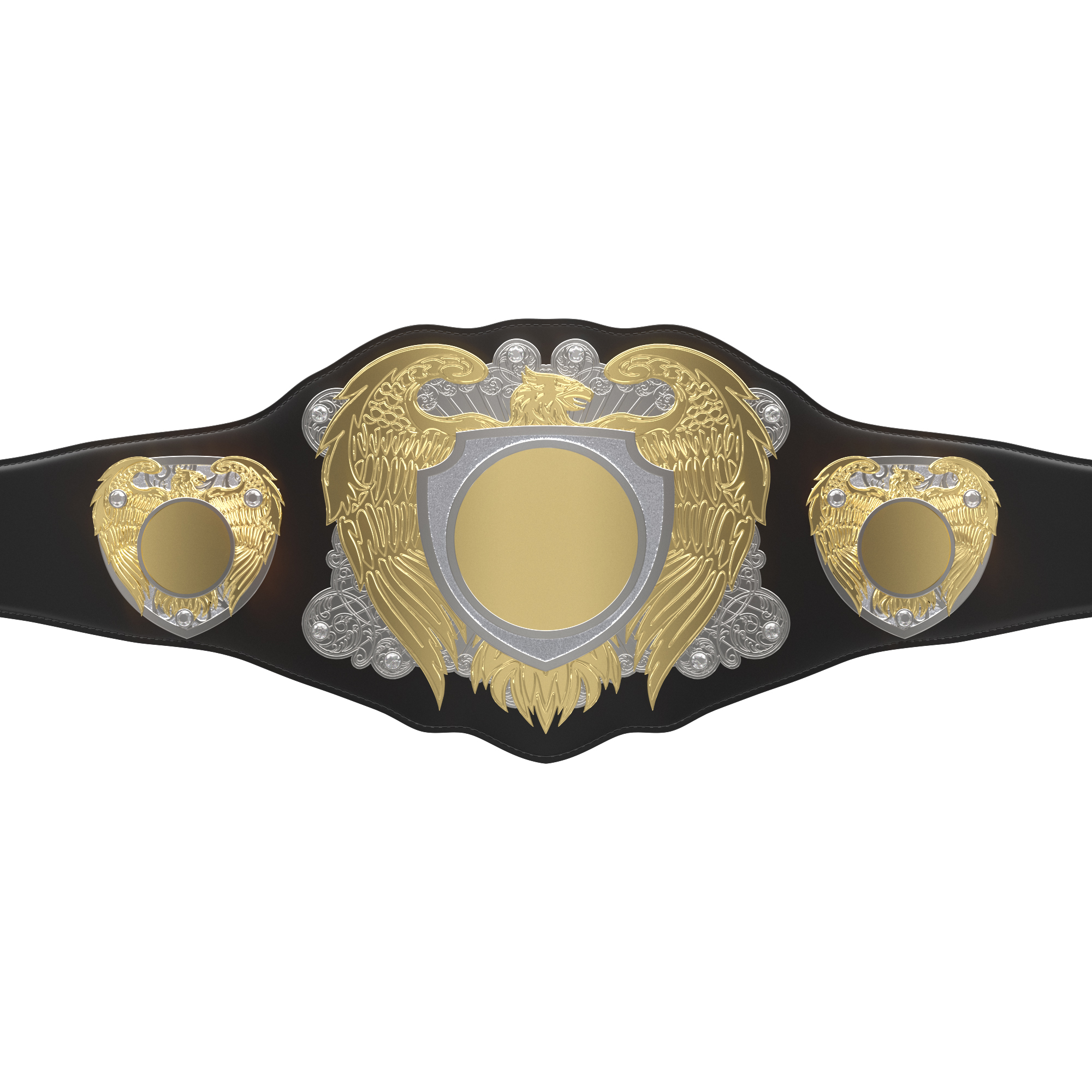 Express Vibraprint® Legion Award Belt w/ Black Leather 15