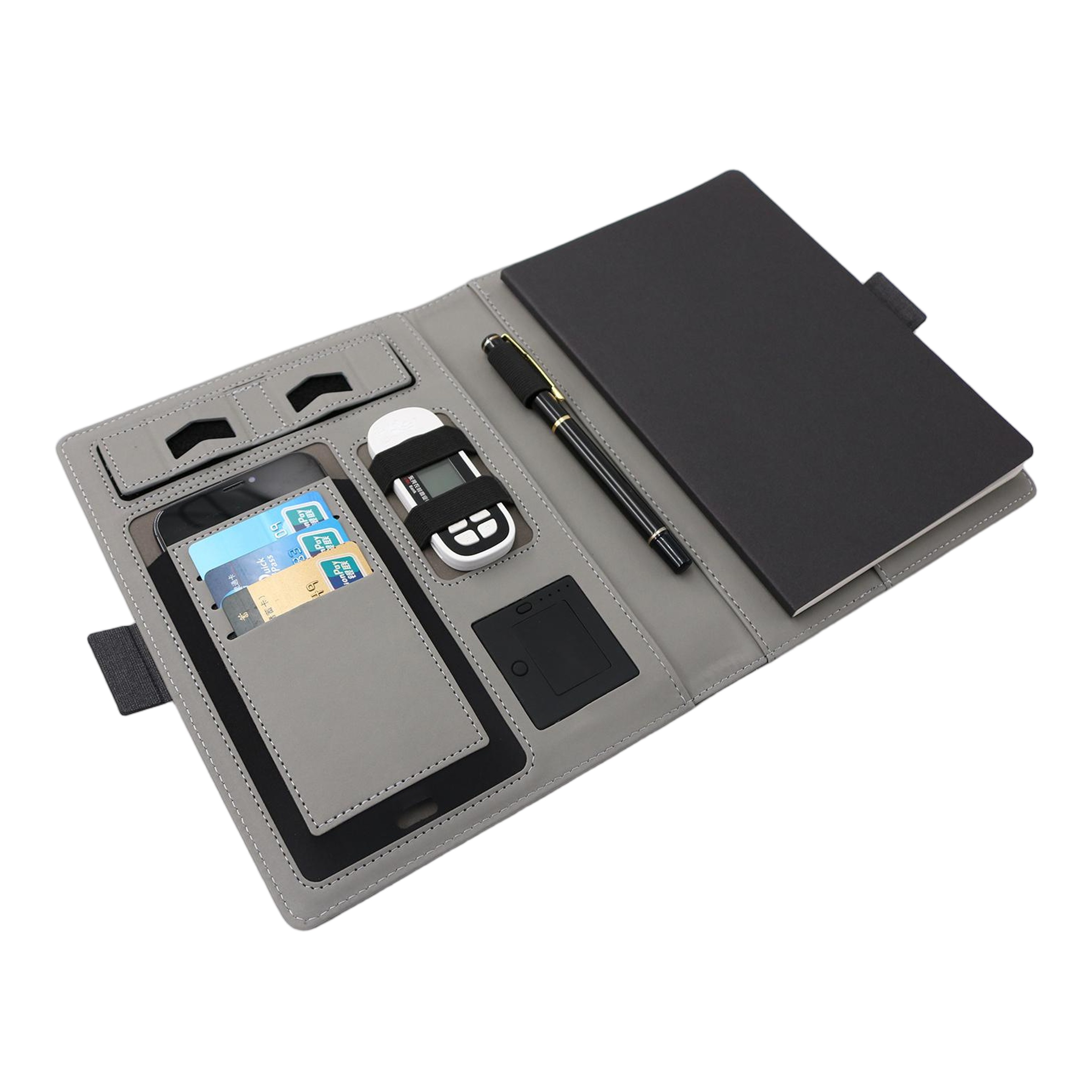 Padfolio with Phone Charger - Ocean 2