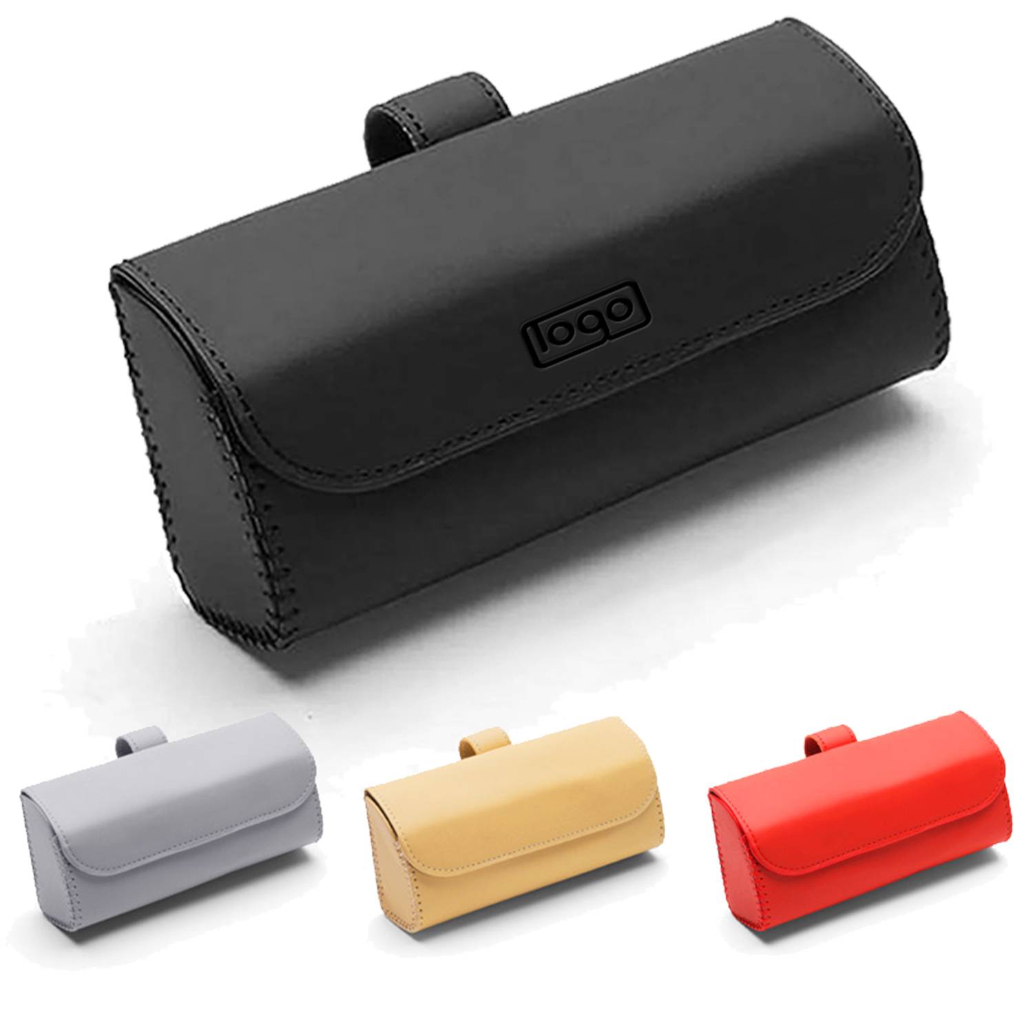 Universal Microfiber Pu Leather Car Sunglasses Case 2