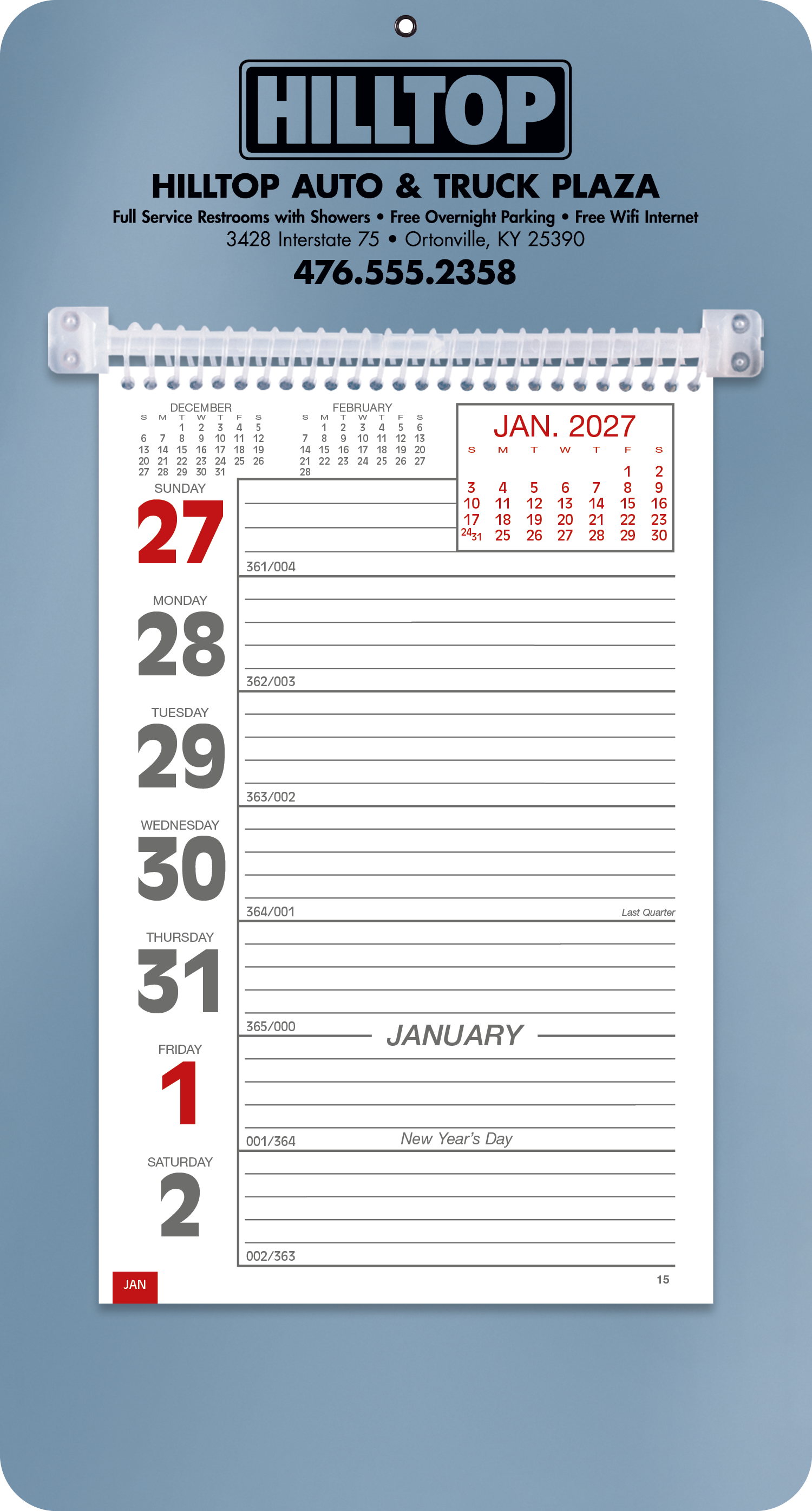 Triumph® Calendars Weekly Memo Calendar 87