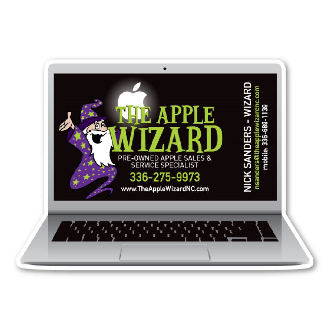 Laptop Card Magnet - 4.70" x 3" - 20 mil