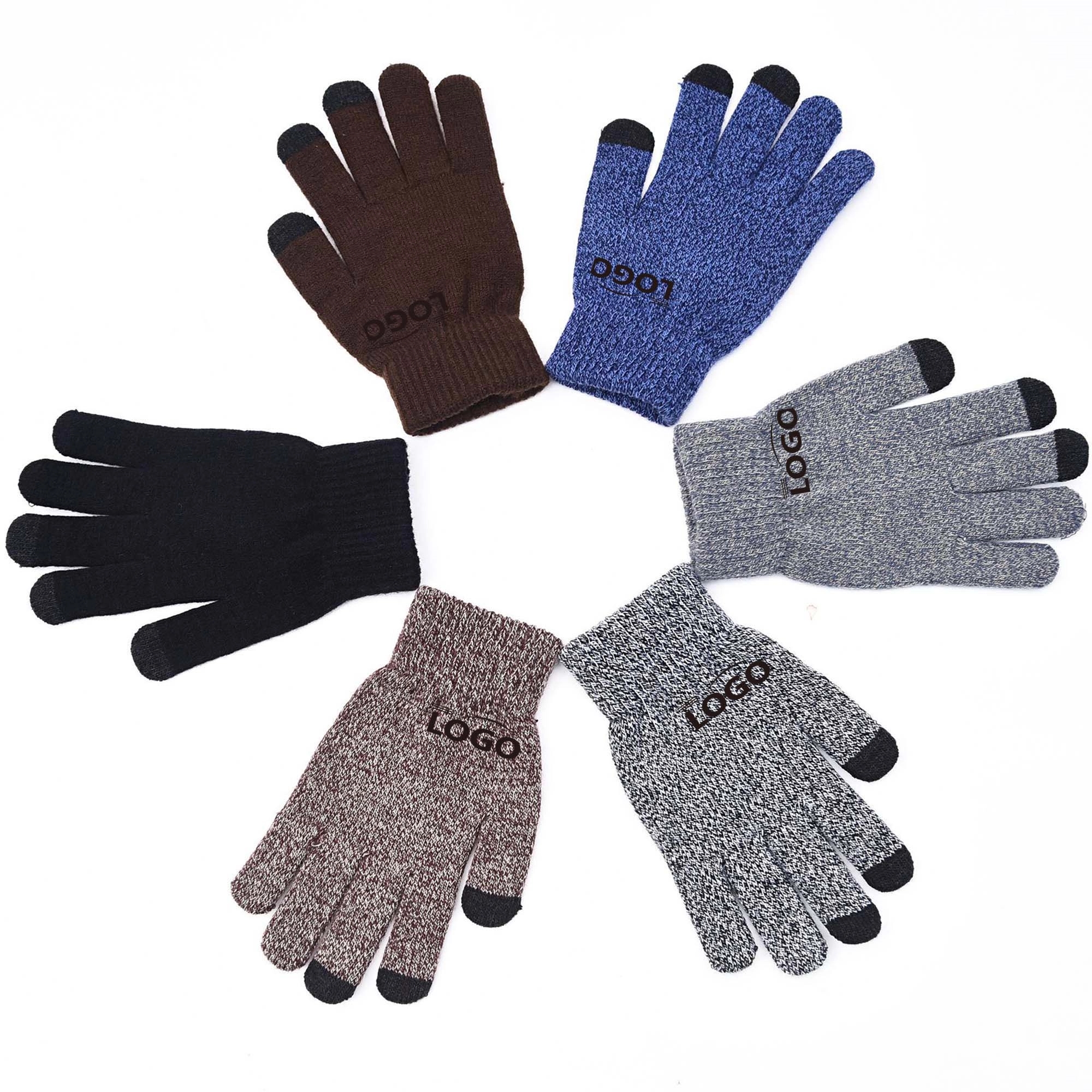 Acrylic Winter Touch Screen Gloves 1