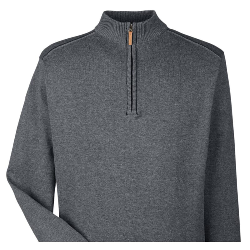 Devon & Jones Men's Manchester Fully-Fashioned Quarter-Zip Sweater 6
