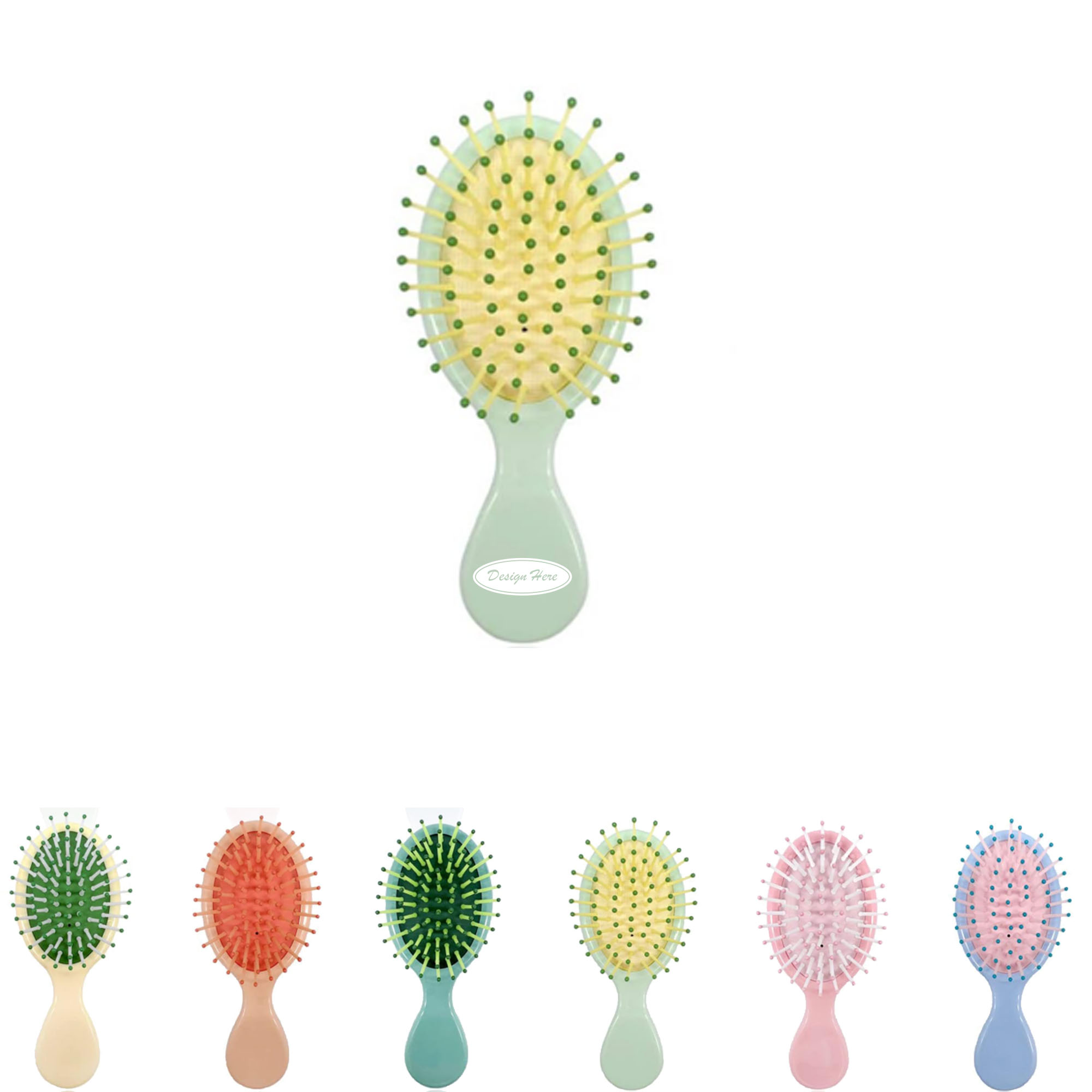 Mini Wet Hair Brush Travel Detangling Brush for Most Hair Types 3