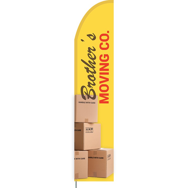 3' x 15' Custom Single Reverse Half Drop Flag 3