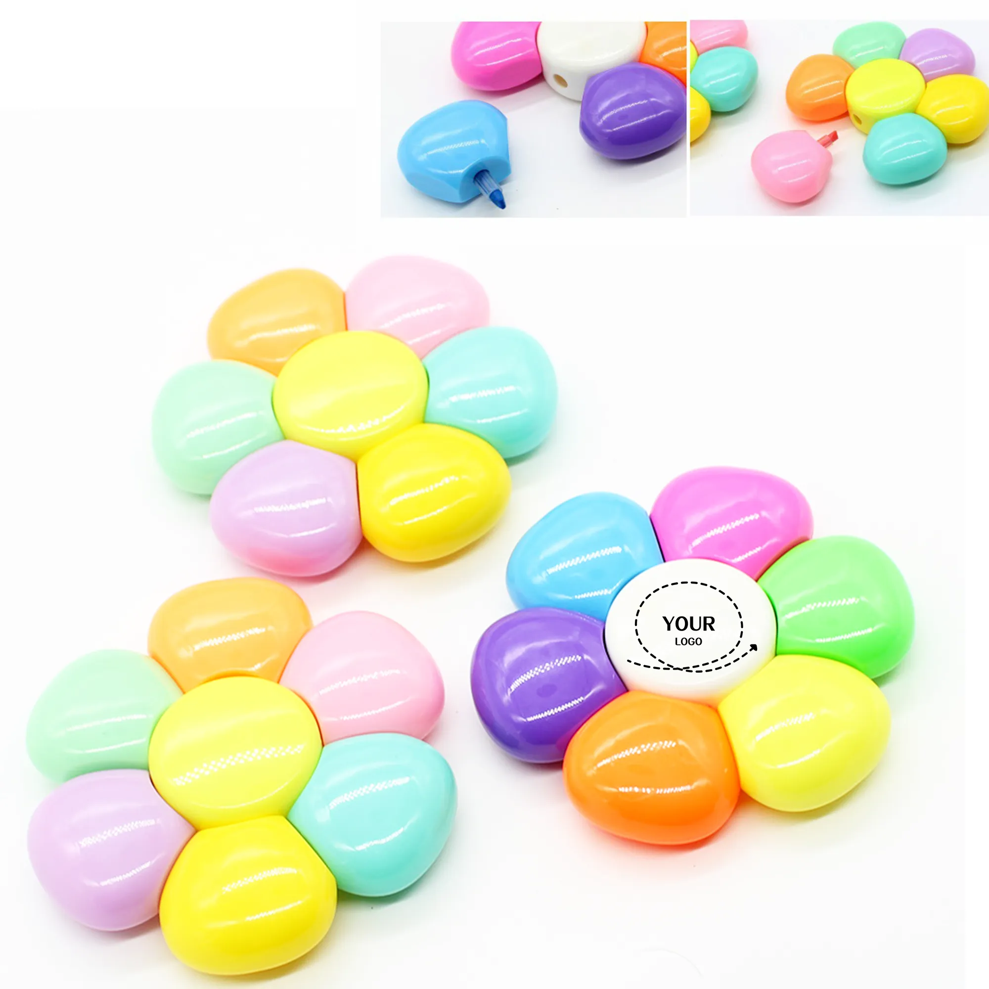 Flower-shaped Watercolor Fluorescent Marker