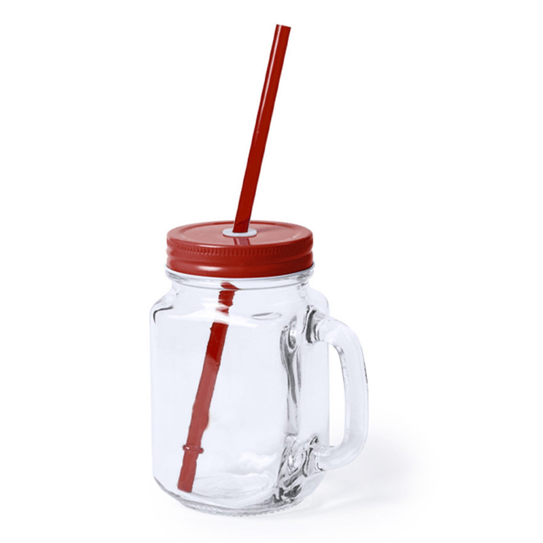 Mason Jars W/Cover And Straw 5