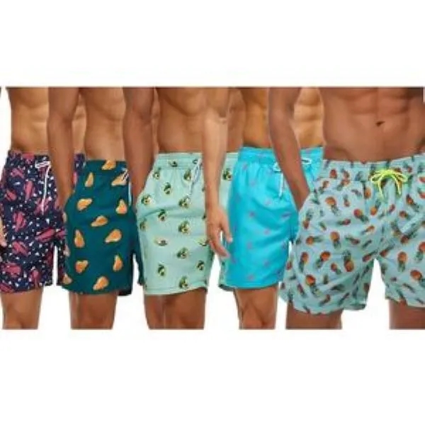 Custom Logo Men's Boardshorts for Beach Swimming & Fitness 2