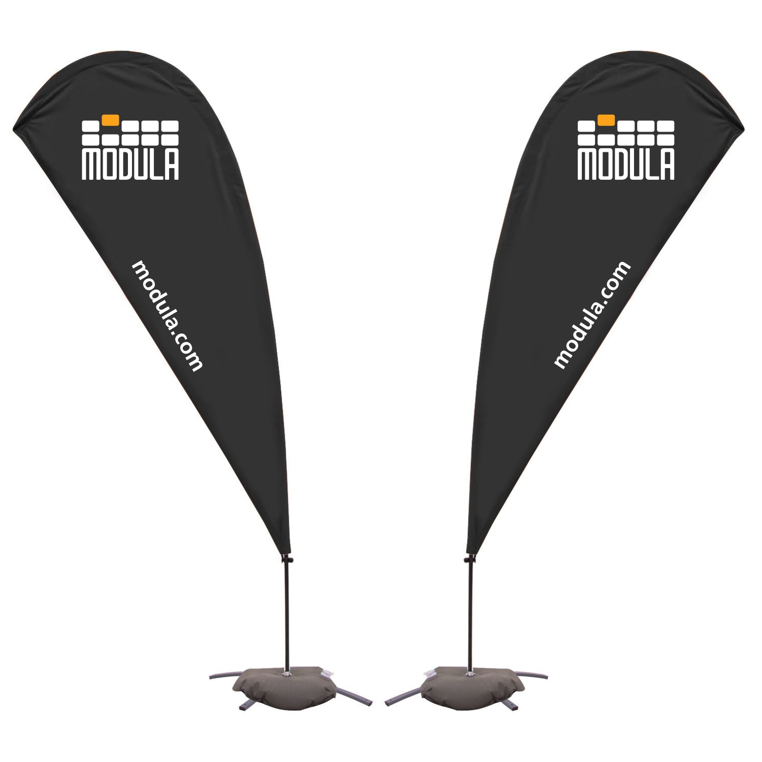 Premium Double Sided Teardrop Flag Kit 9' With Optional Base 2