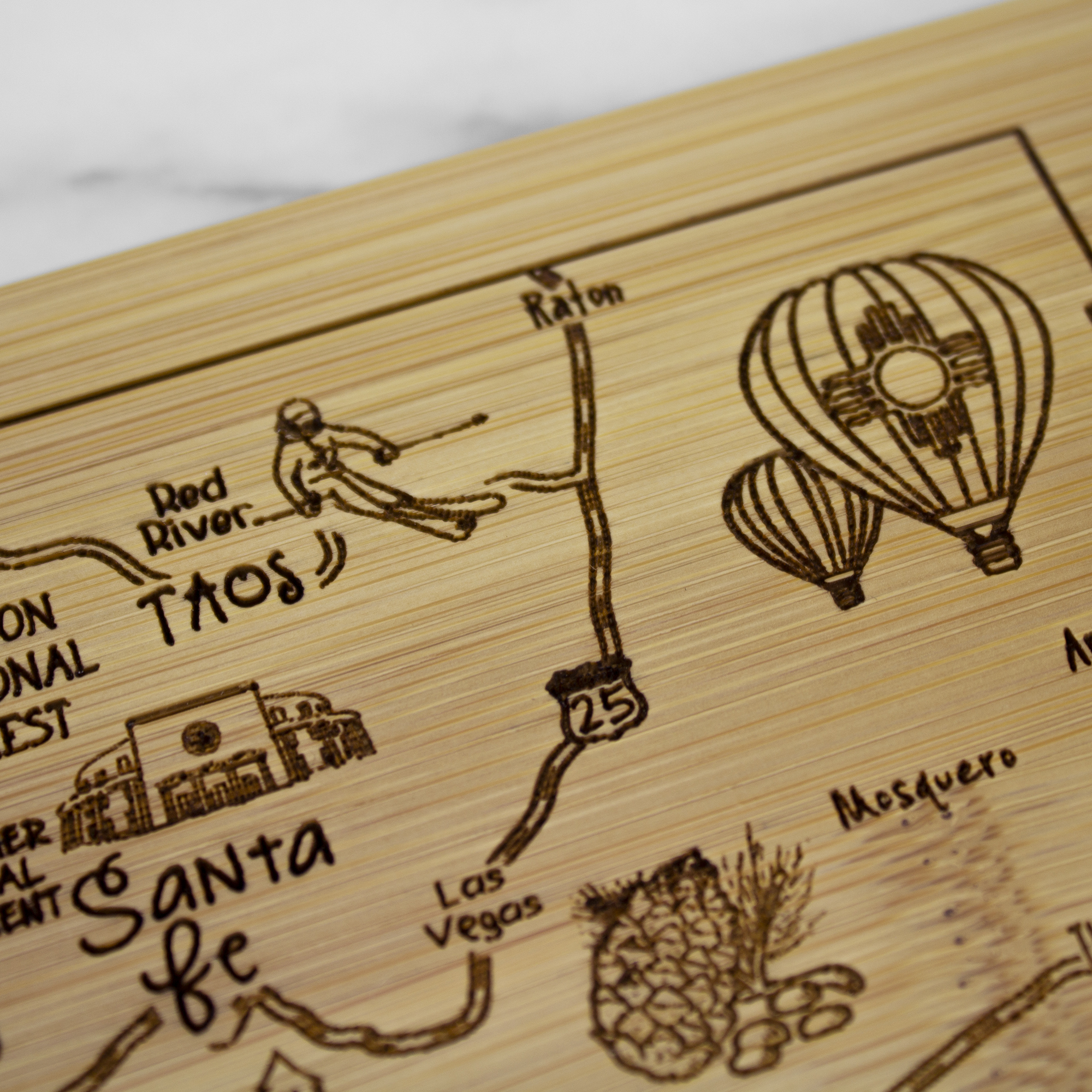 A Slice of Life New Mexico Serving & Cutting Board 7