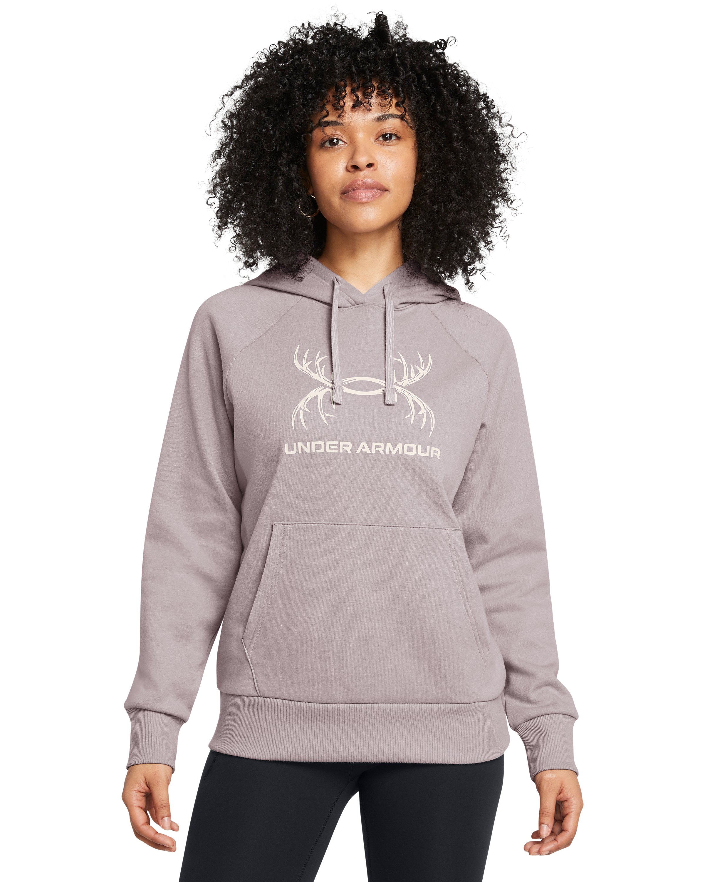 UA Rival Fleece Antler Women's Hoodie, custom hoodie or sweatshirt with logo imprint 3