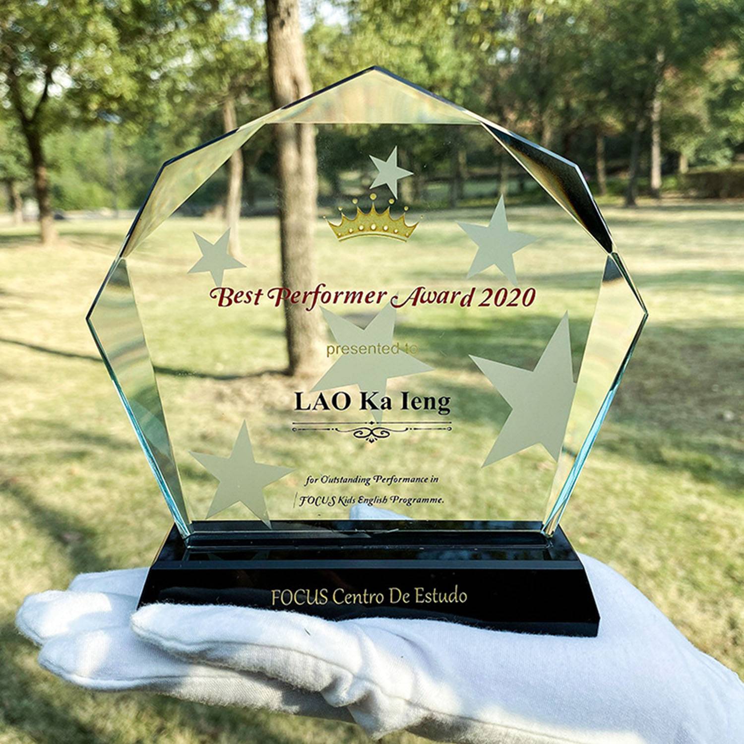 Optical Crystal Trophy 5