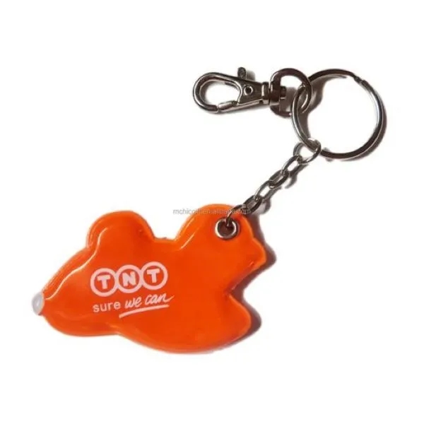Custom PVC LED Flashlight Keychain 1