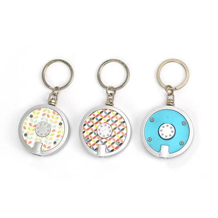 Round LED Key Chain 2