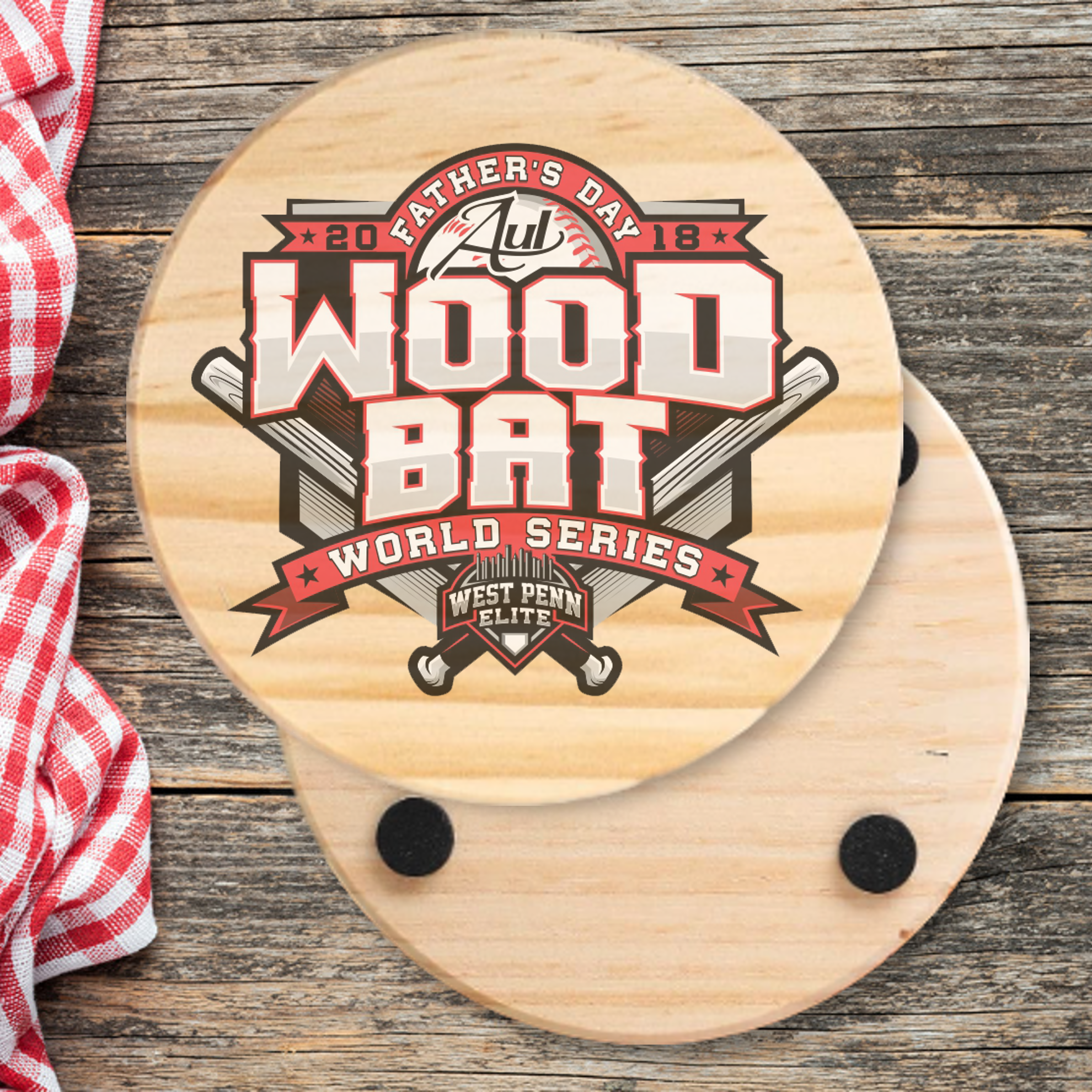 Round Wood Coaster 10