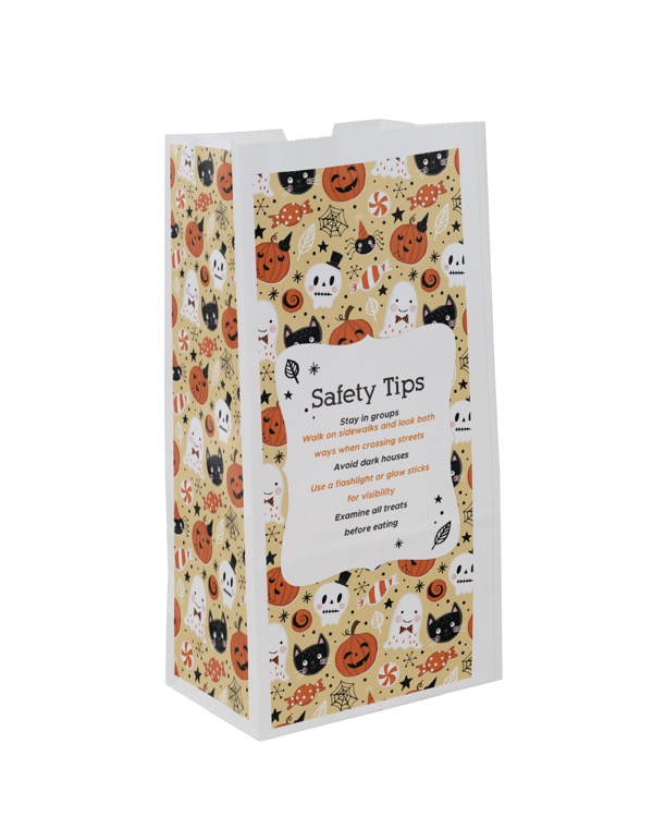 Halloween Scatter Design 3 SOS Paper Bag (5" x 9.75" x 3.125") 3