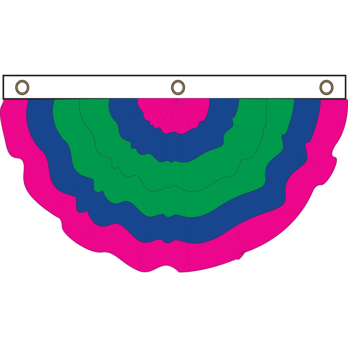 Trigender Pleated Full Fan 1