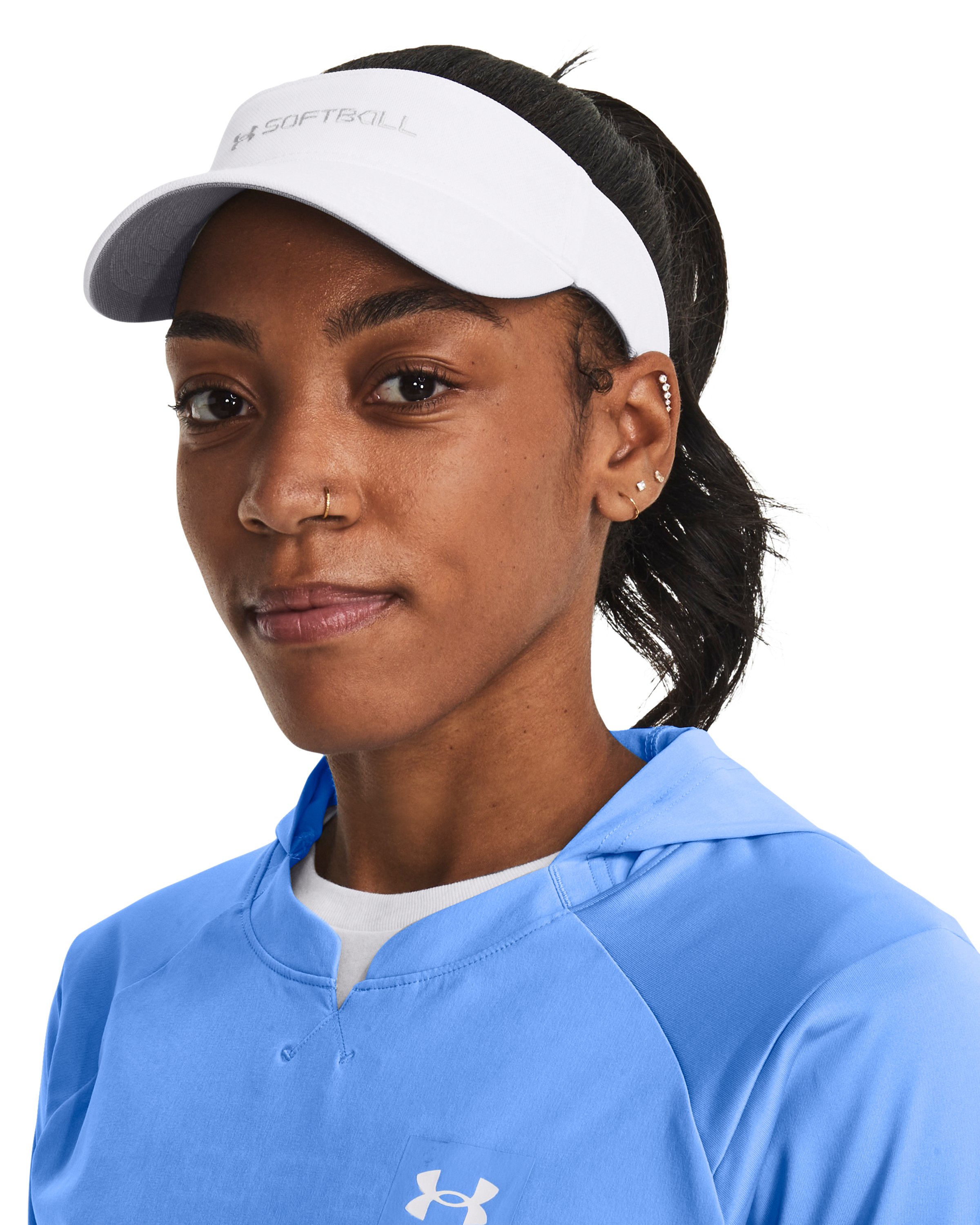 UA Blitzing Women's Softball Visor 3