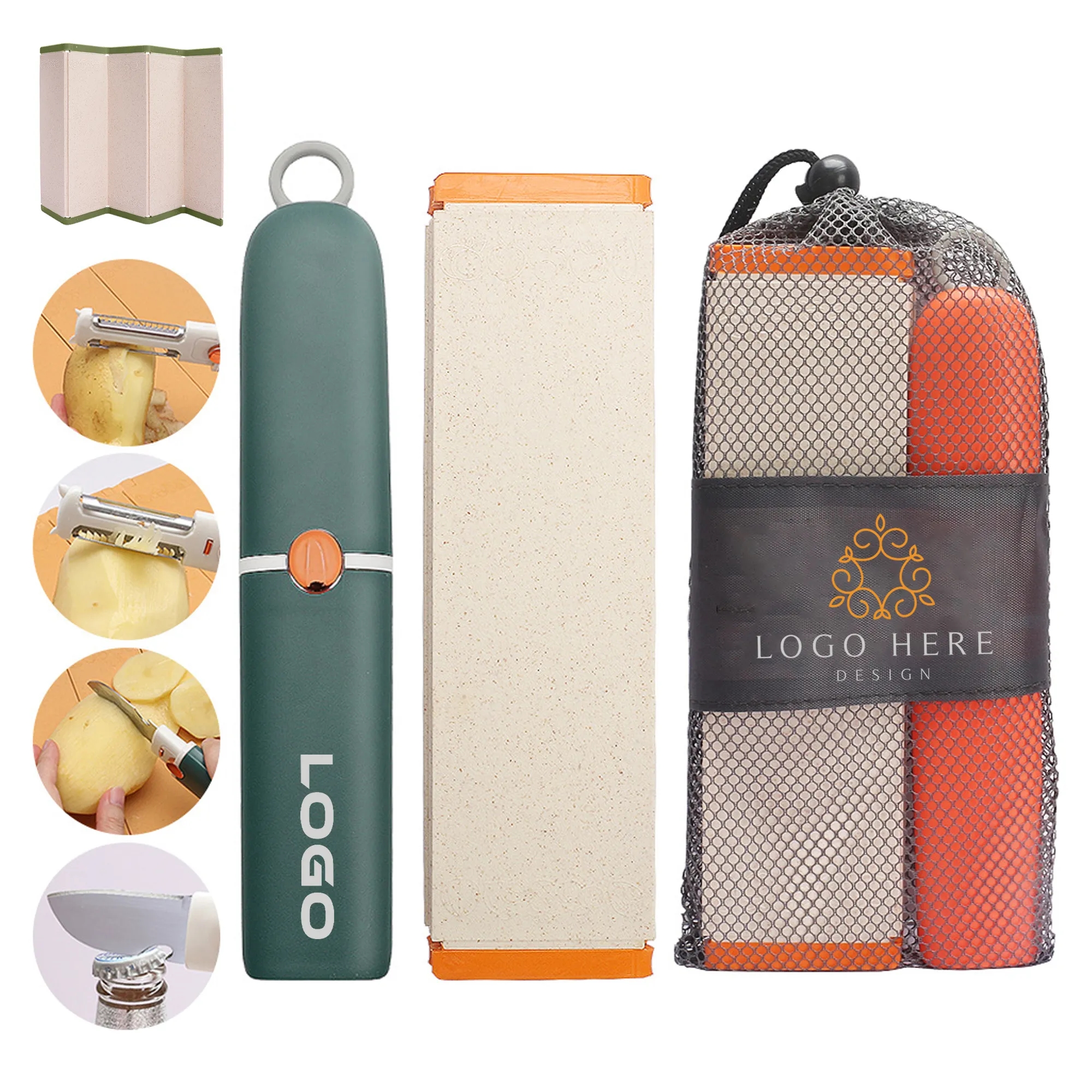 5in1 Collapsible Cutting Board Knife Set 4
