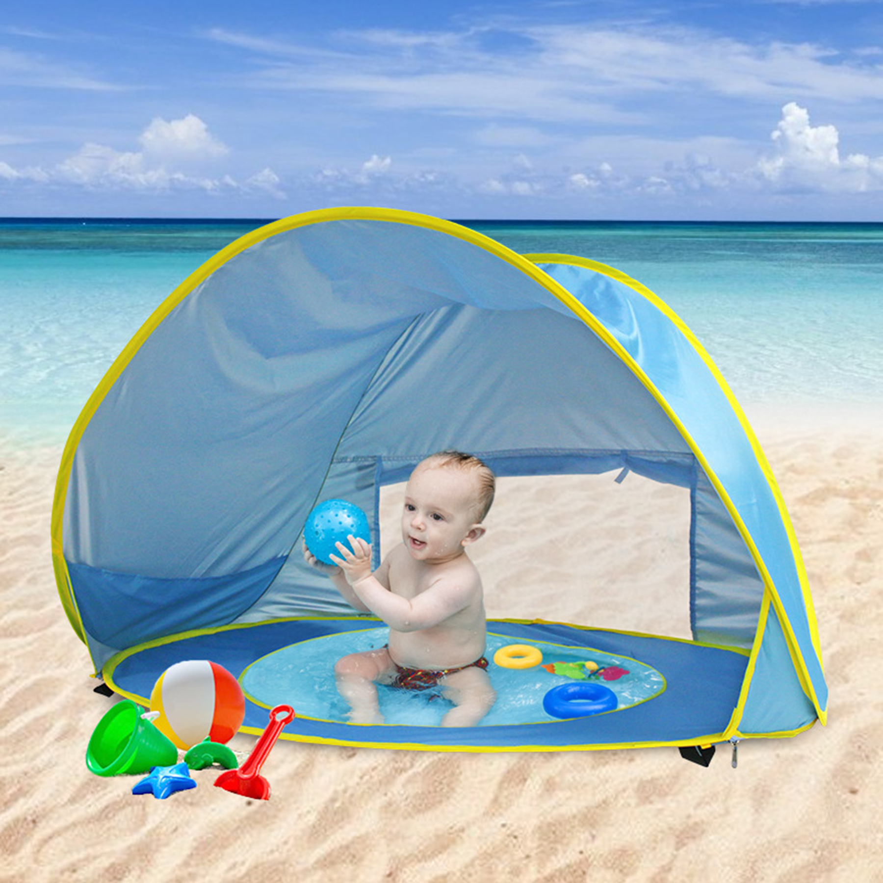 Portable Pop Up Baby Beach Tent 4