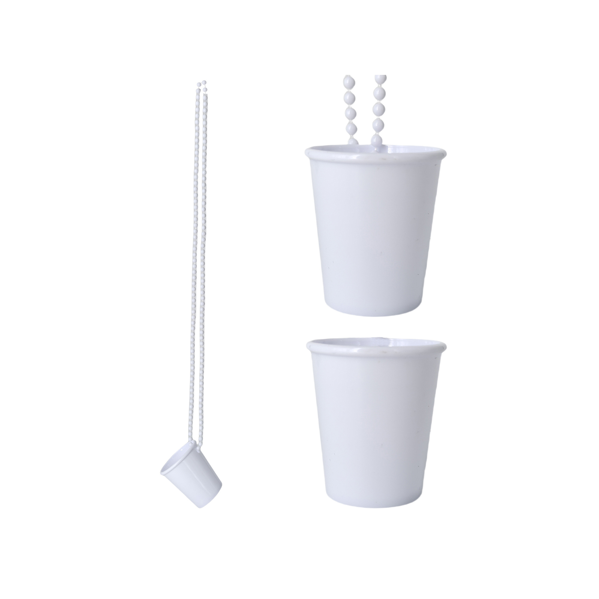 Plastic Shot Glass Necklace With Thirty Inch Chain 1.37" Width X 2.2" Height 6