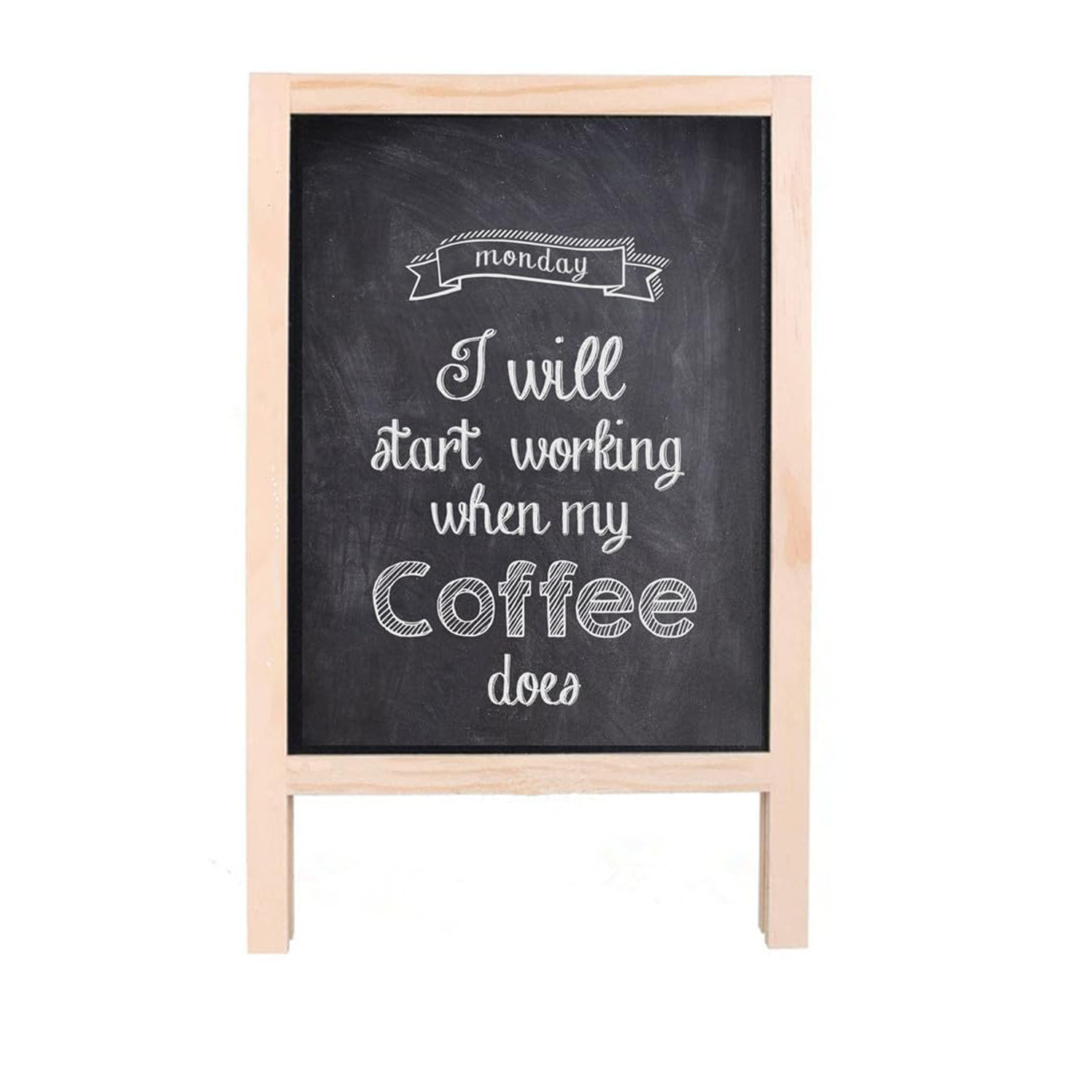 Reusable A-frame wooden chalkboard 4