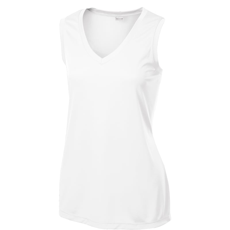 Sport-Tek Women's Sleeveless PosiCharge Competitor V-Neck Tee. 32