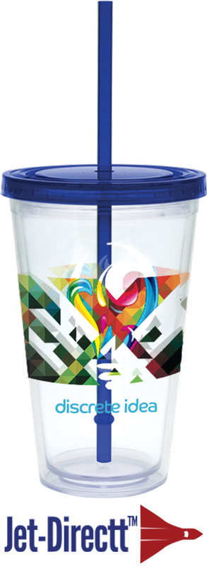 20 oz. Large Carnival Cup - Color Lid and Straw 17