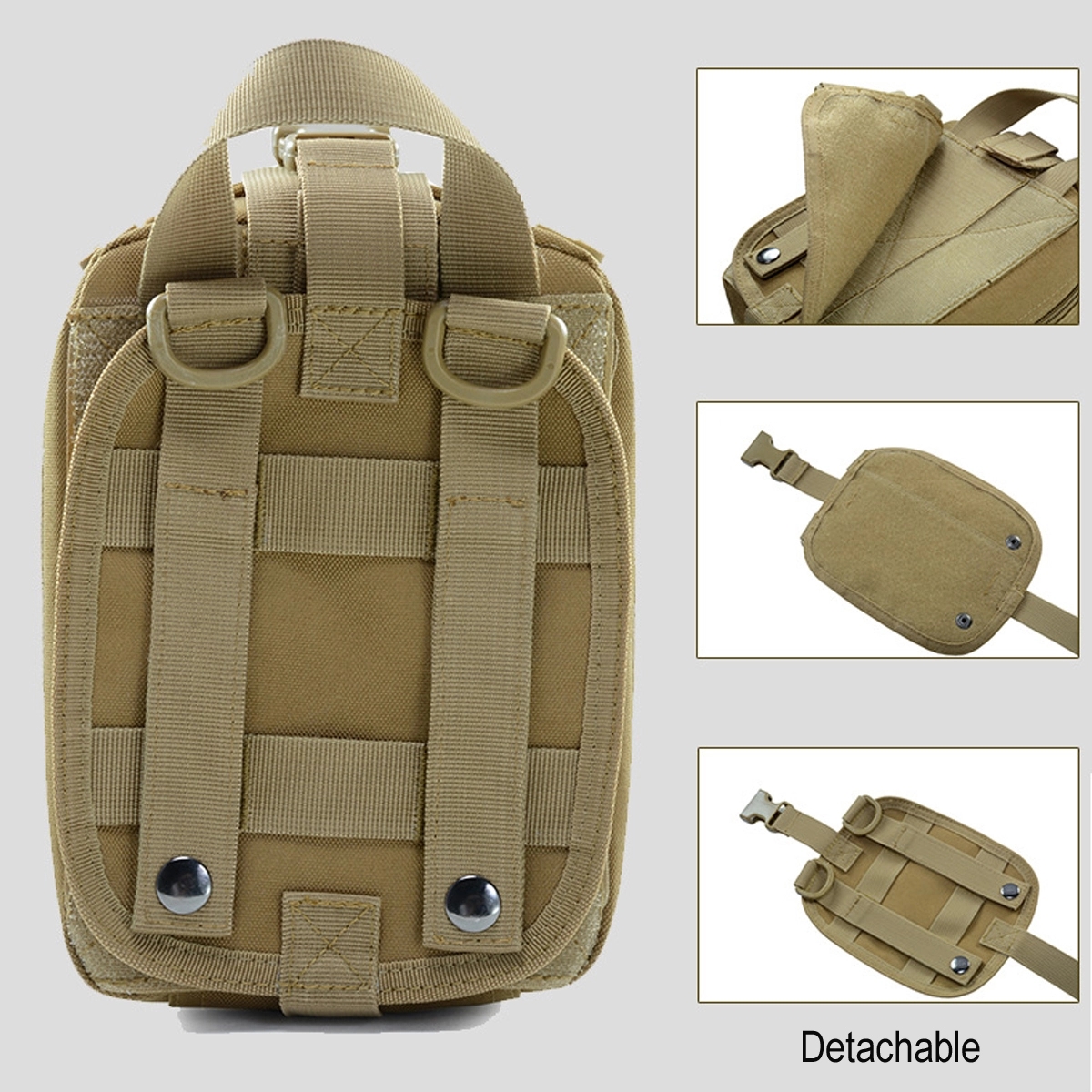 Tactical MOLLE Rip Away EMT First Aid Pouch Medical Bag 5