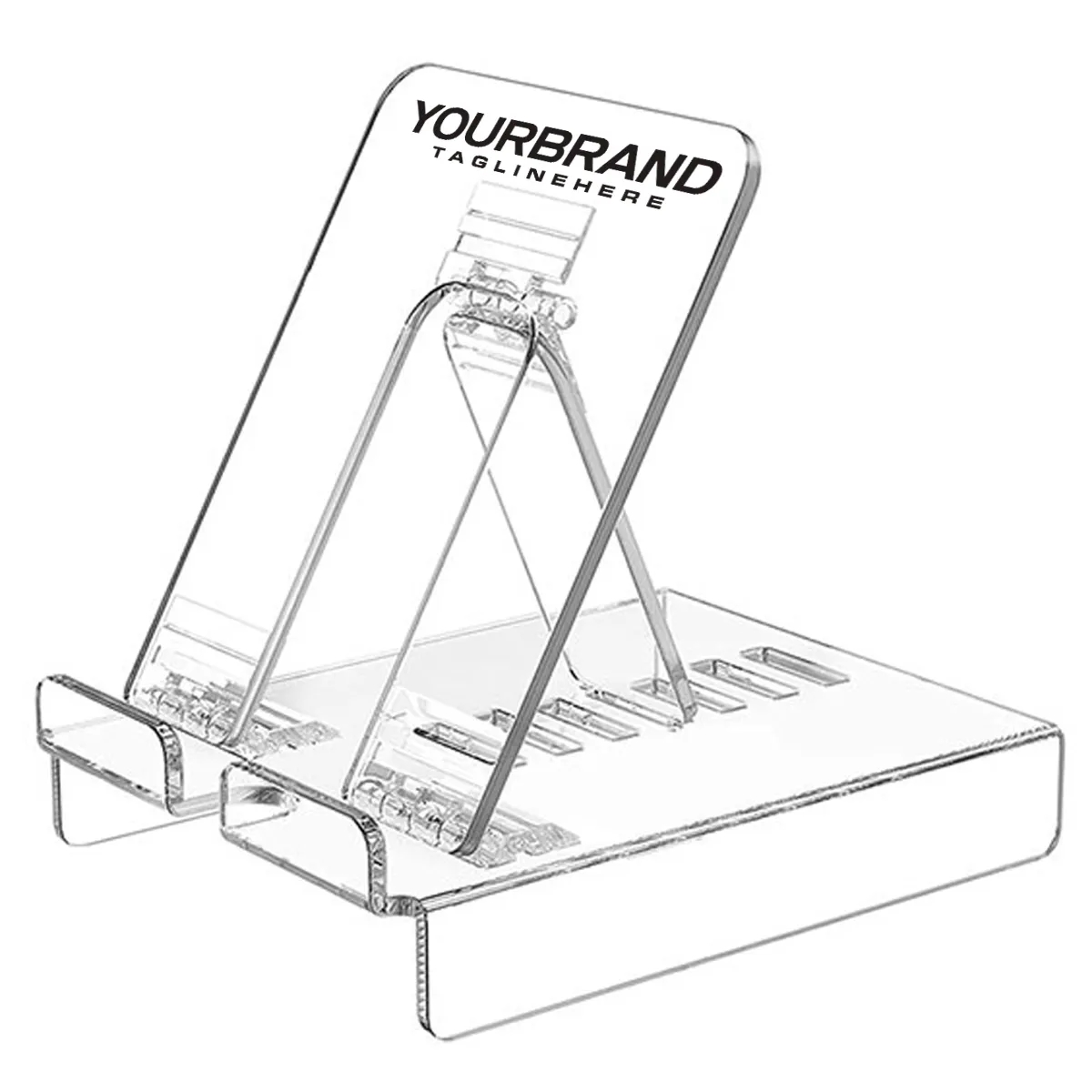 Clear Acrylic Adjustable Cell Phone Tablet Stand 5
