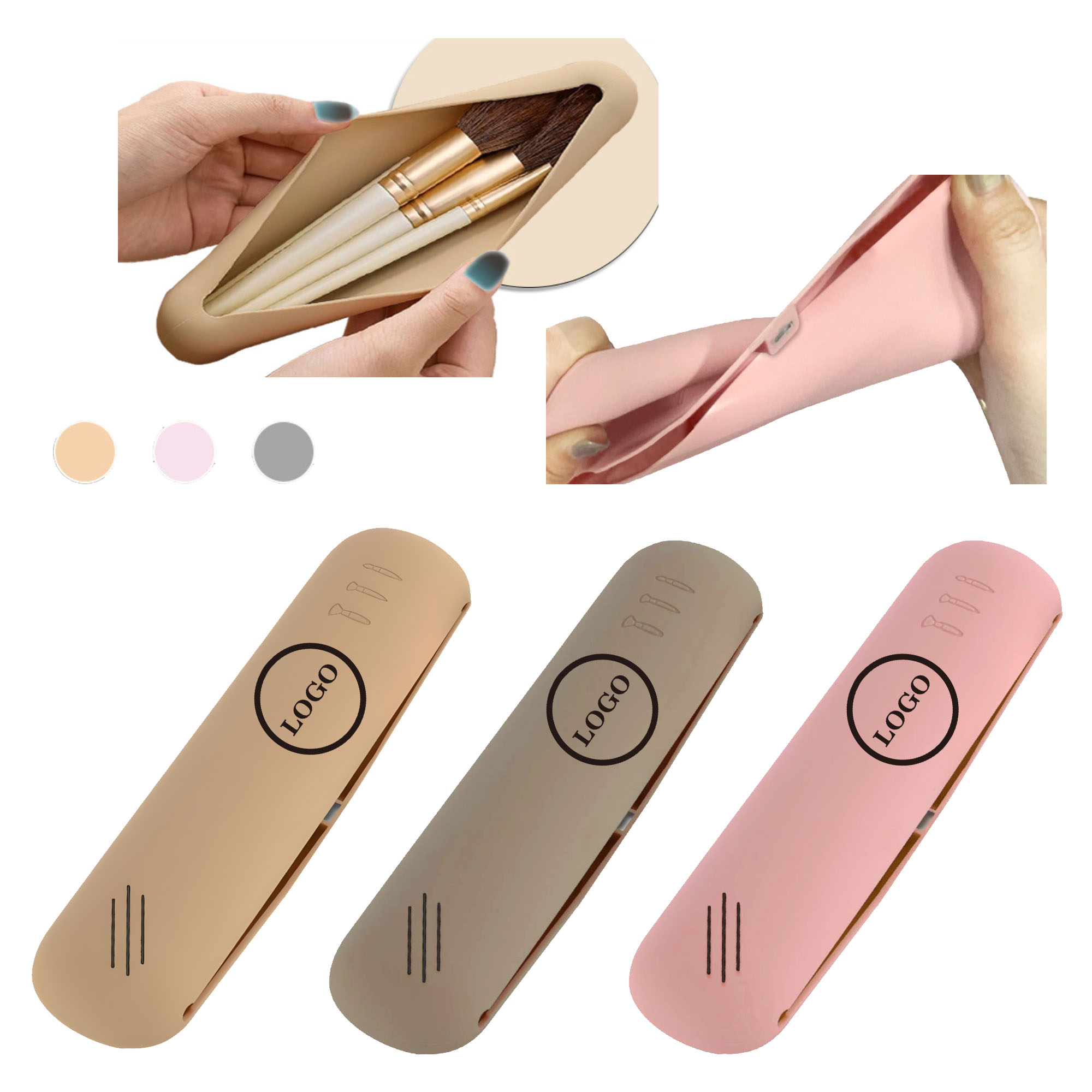 MOQ50 Travel Makeup Brush Storage Bag 2