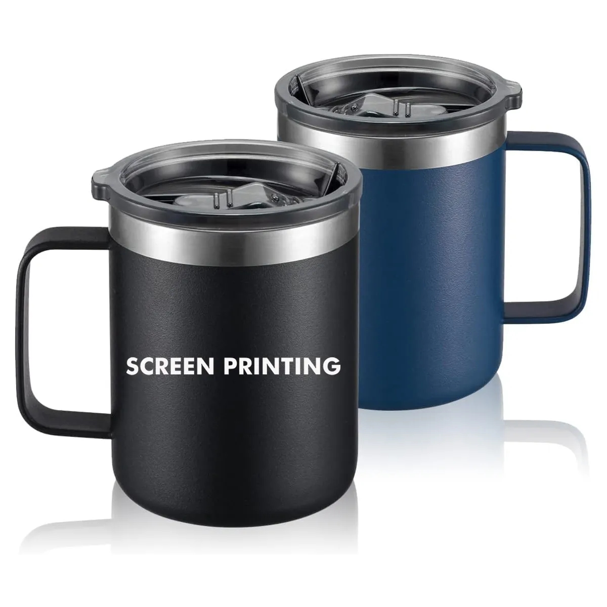 12oz Stainless Steel Insulated Coffee Mug with Handle 1