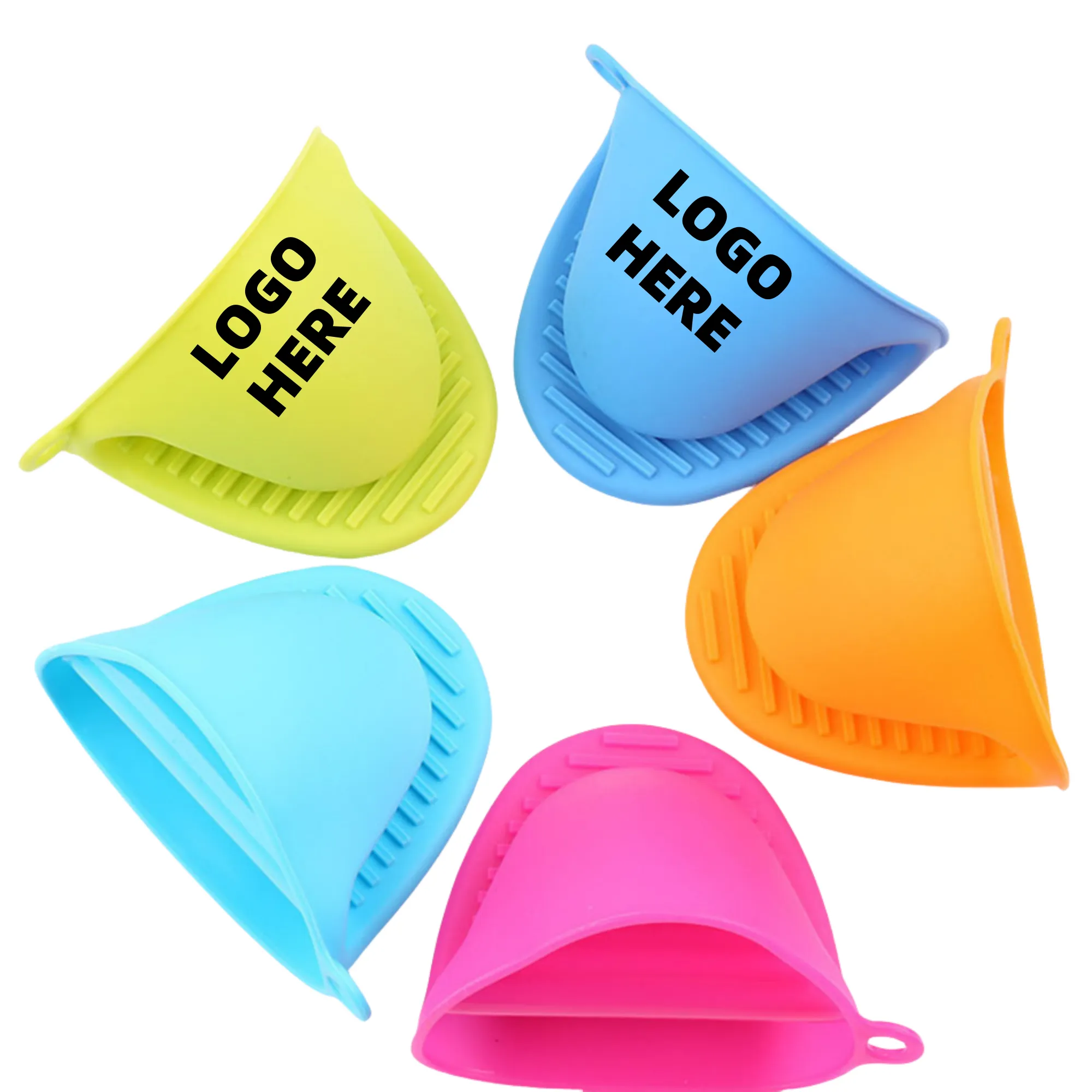 MOQ 20 Silicone Heat Resistant Cooking Pinch Mitts 2
