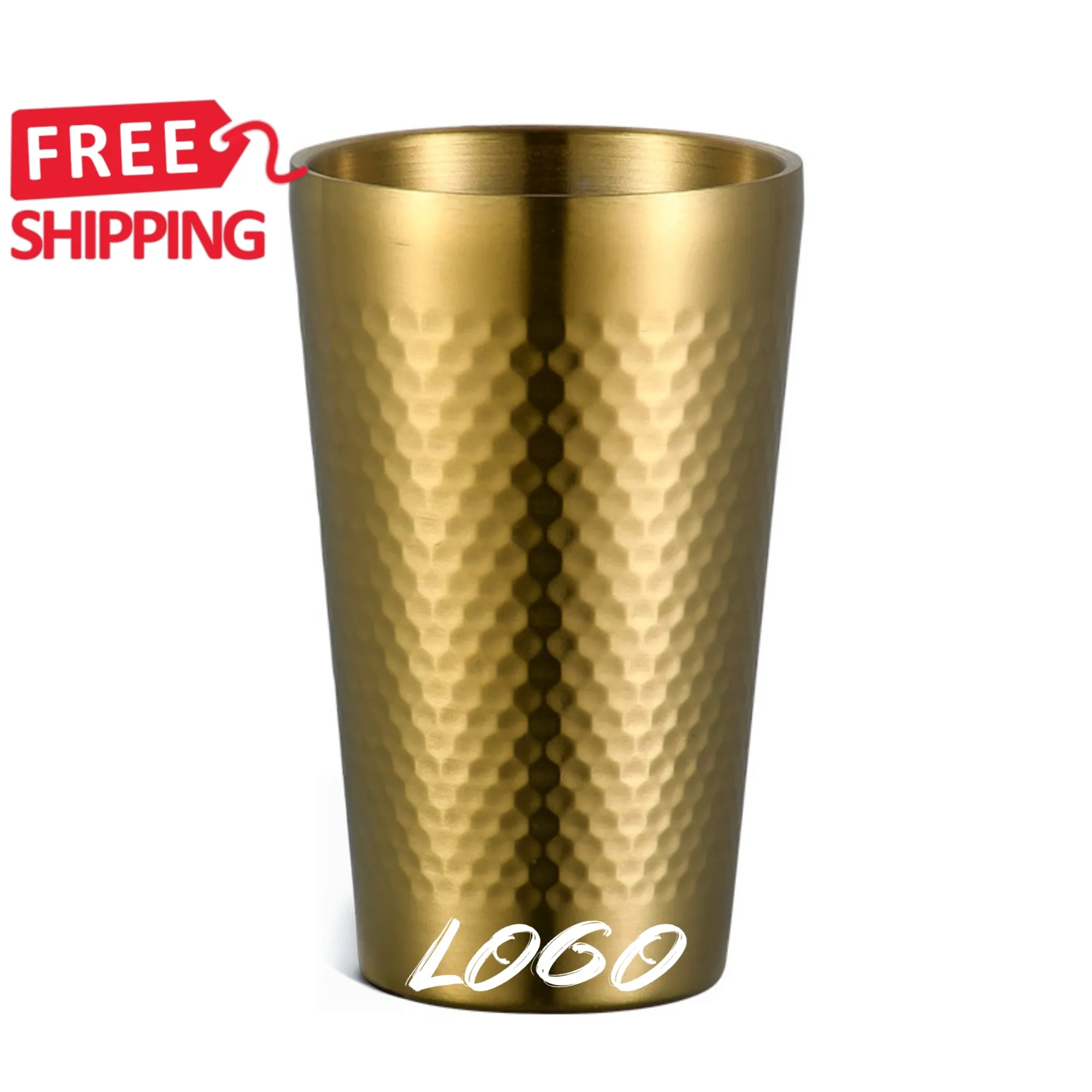 Stainless Steel Stackable Drinking Cup 6 oz 22 oz 12