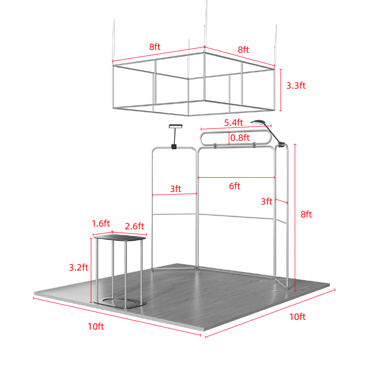 10'x10' Tradeshow Booth Kit - H Kit 3