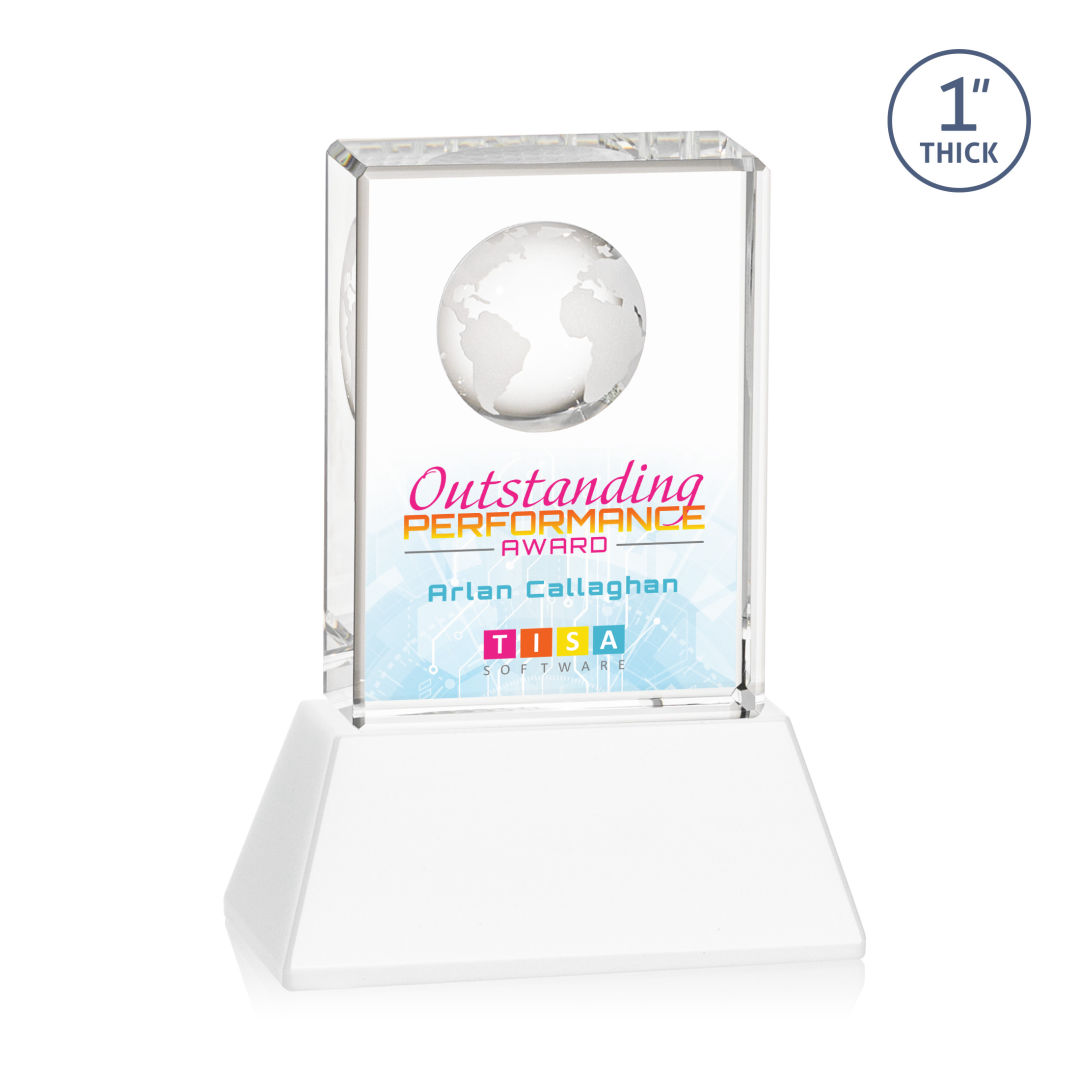 Ambassador VividPrint™ Award on Base - White 4