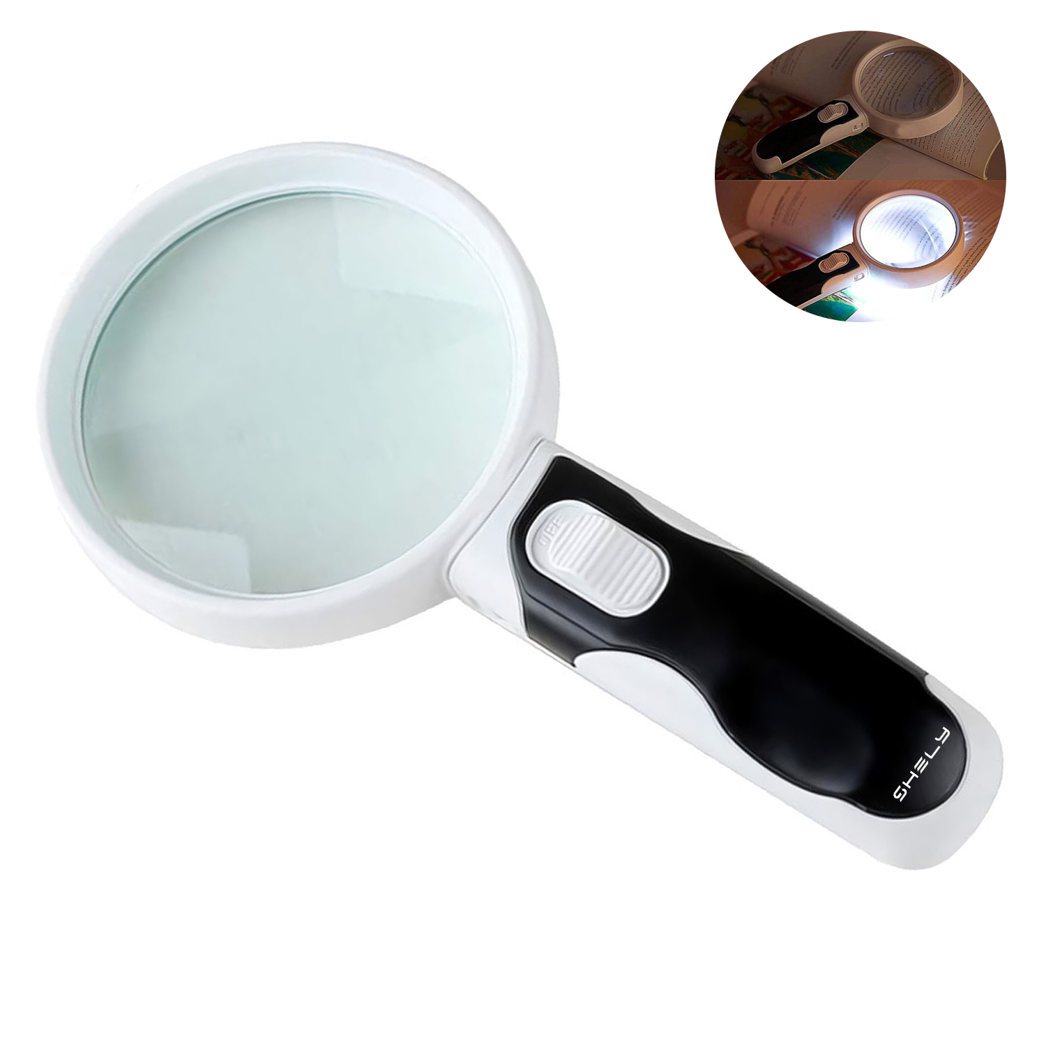 Handheld Magnifying Glass With Light Detachable 6