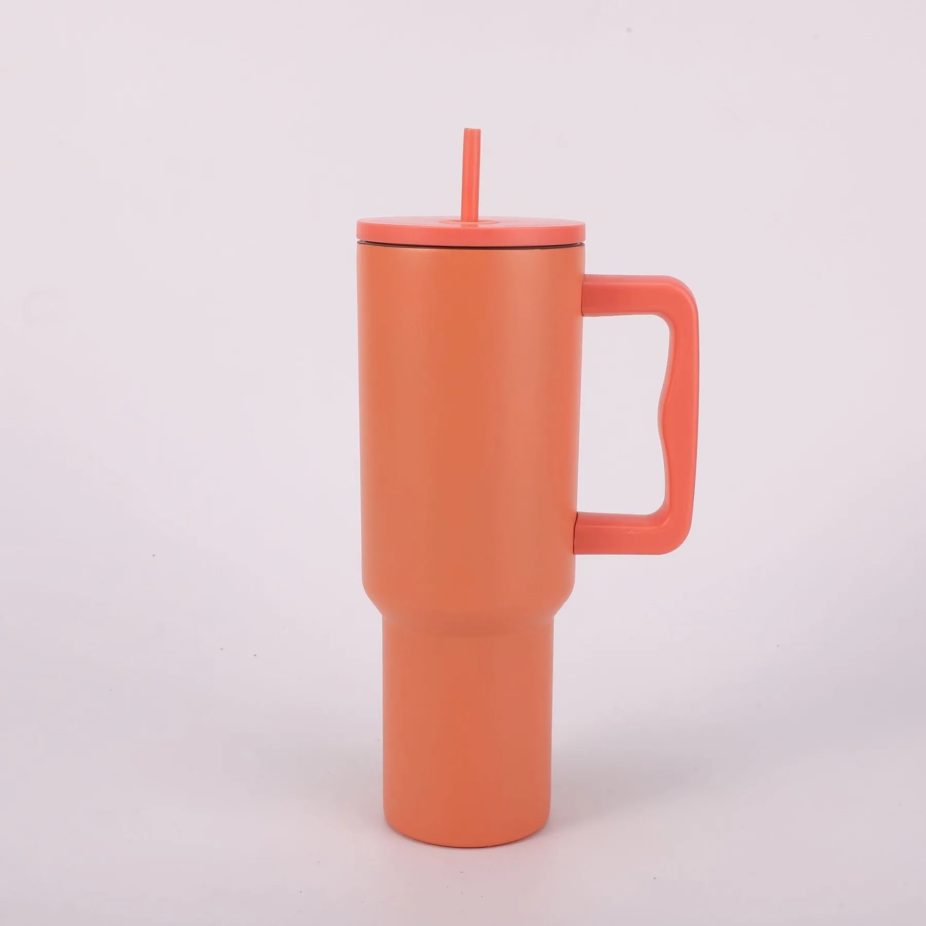 40 oz Tumbler with Handle and Straw Lid 1