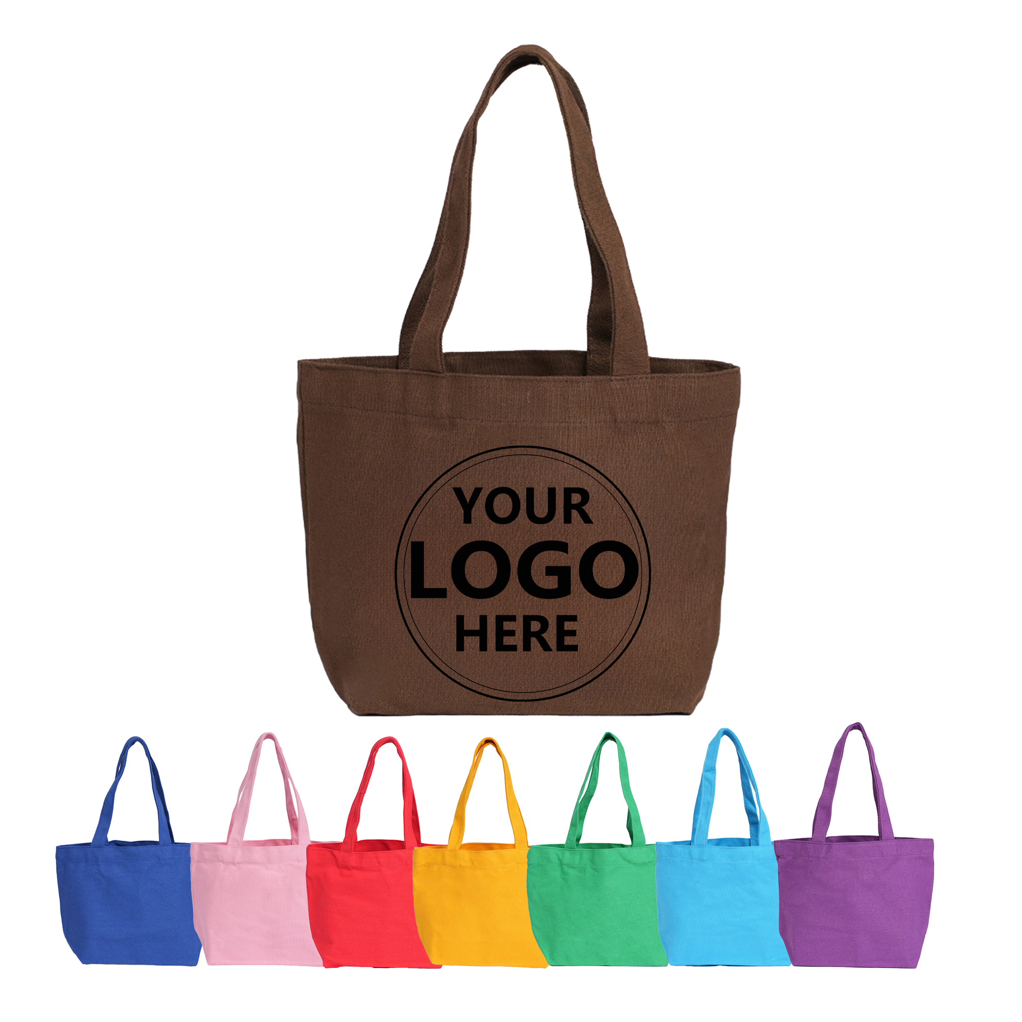 Colorful Canvas Tote Bag, custom tote bag with logo imprint 1