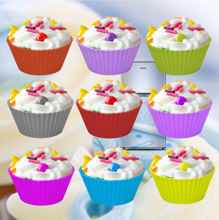 Custom Gift Reusable Silicone Muffin Baking Cup 5