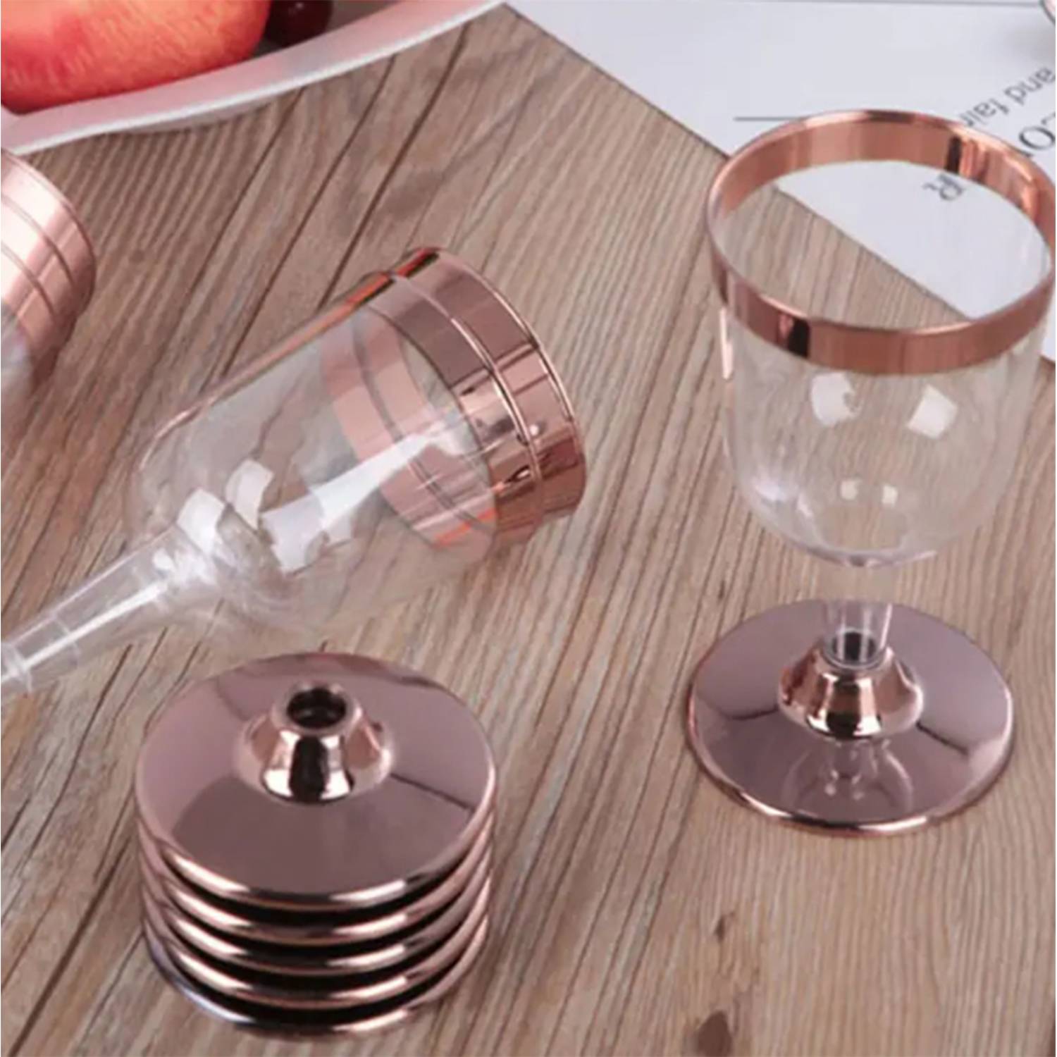 5Oz Gold-Plated Rim Wine Glass 2