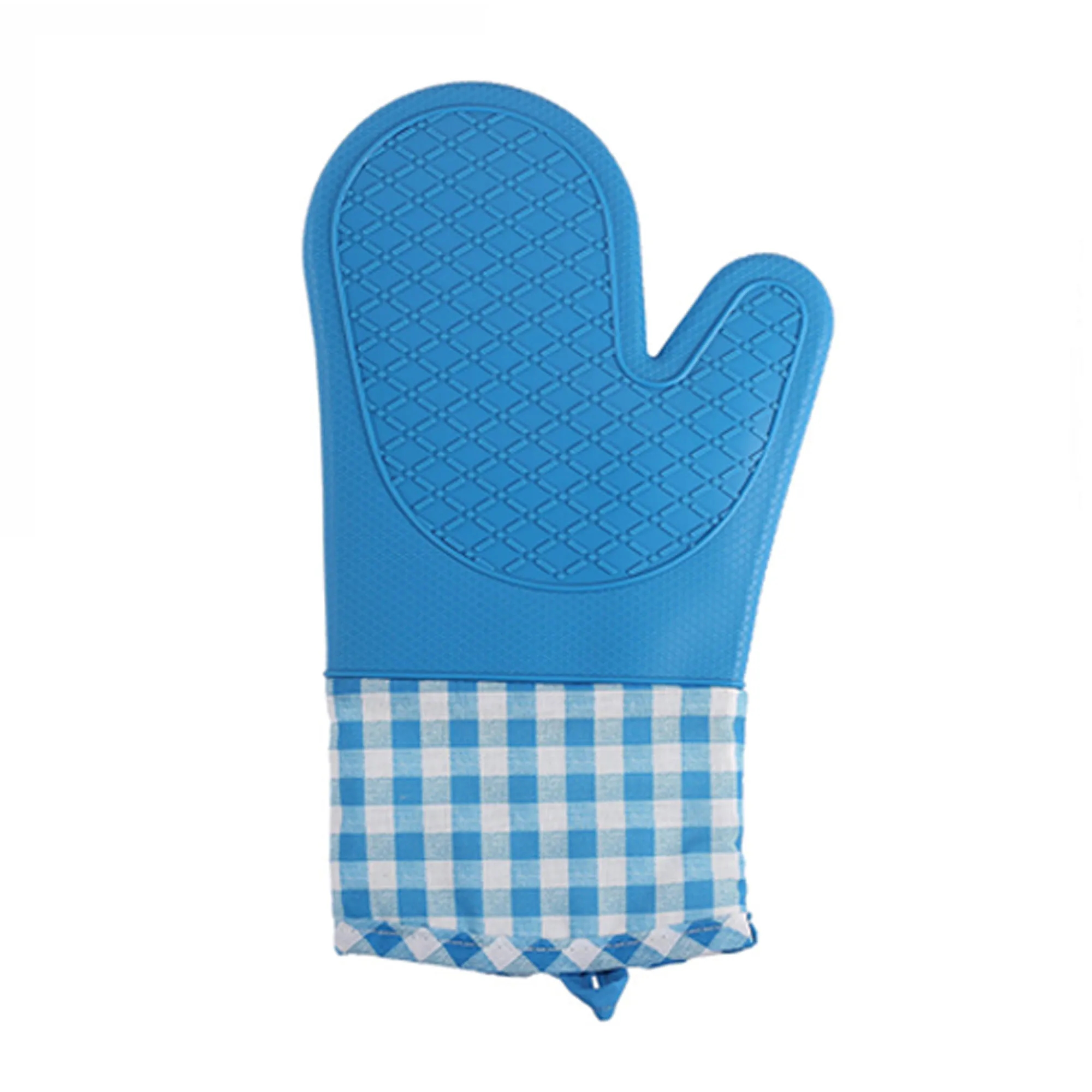 Checkered Silicone Oven Mitt 1